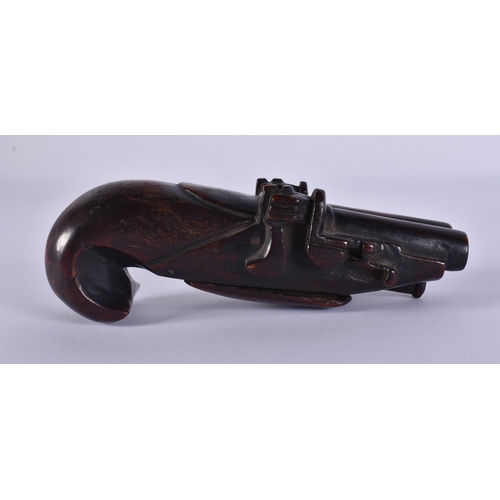 A RARE 18TH CENTURY EUROPEAN CARVED WOOD TREEN SNUFF BOX for...