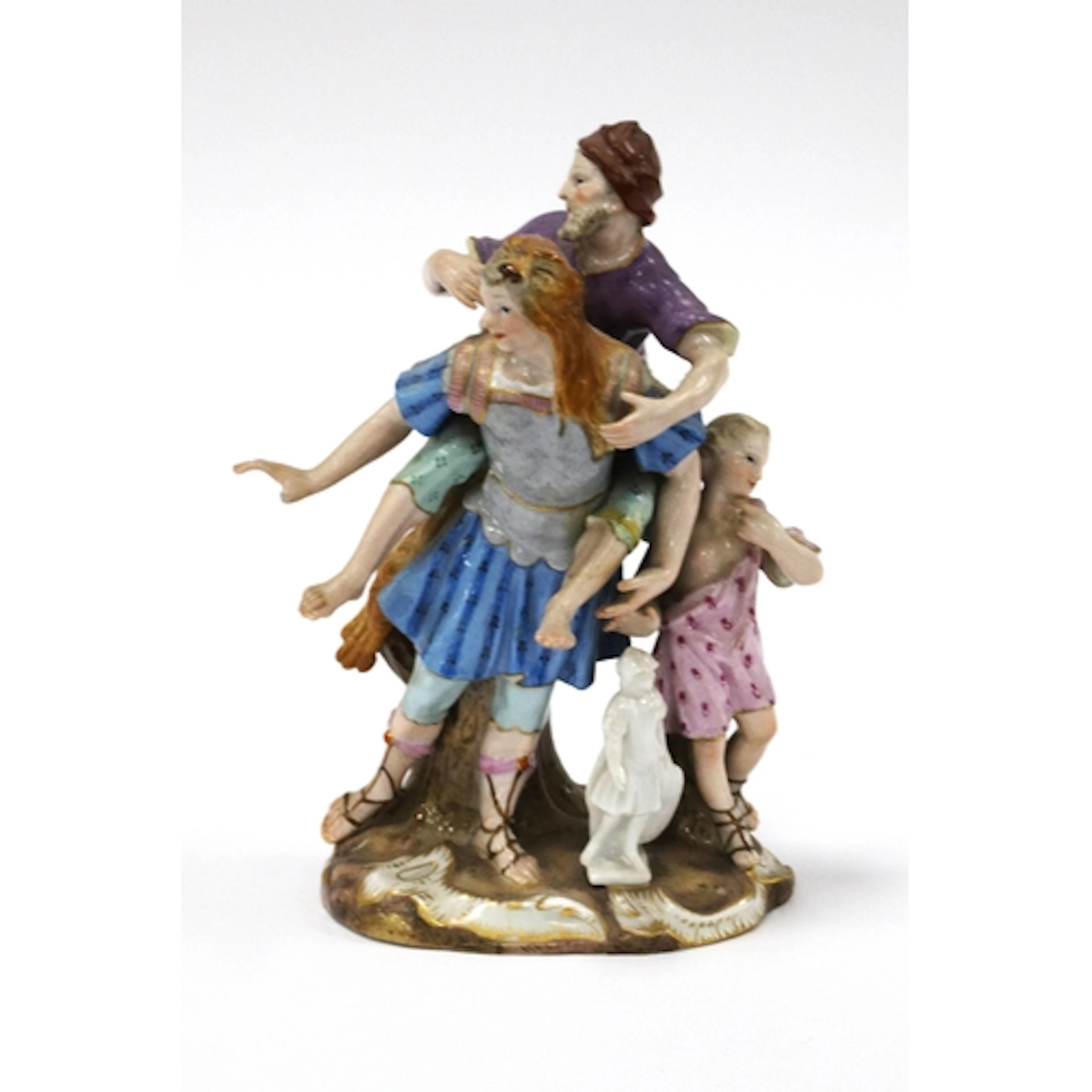 A Meissen Porcelain Allegorical Figure Group, modelled as a ...