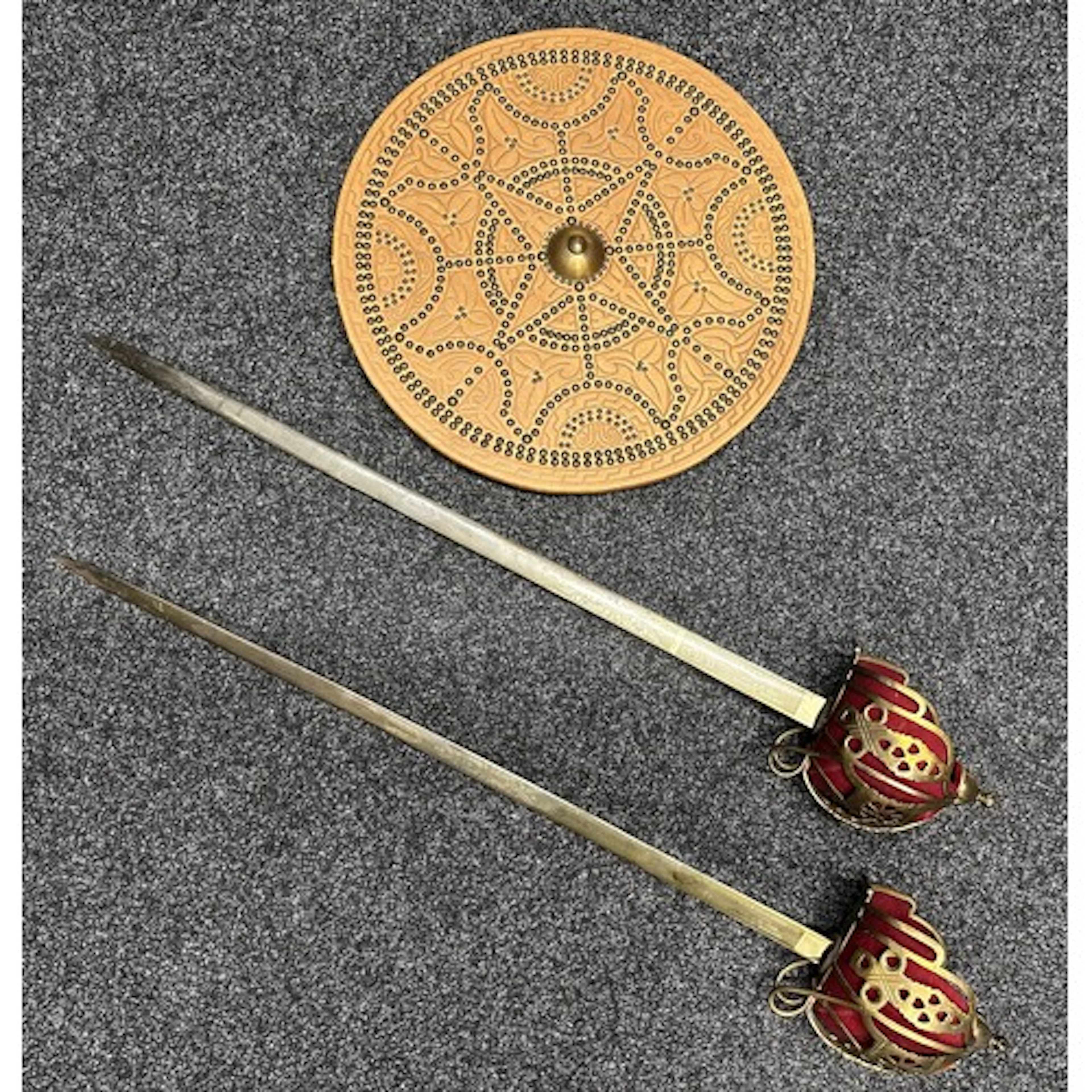 A pair of 1828 pattern basket-hilted Highland Regimental bro...