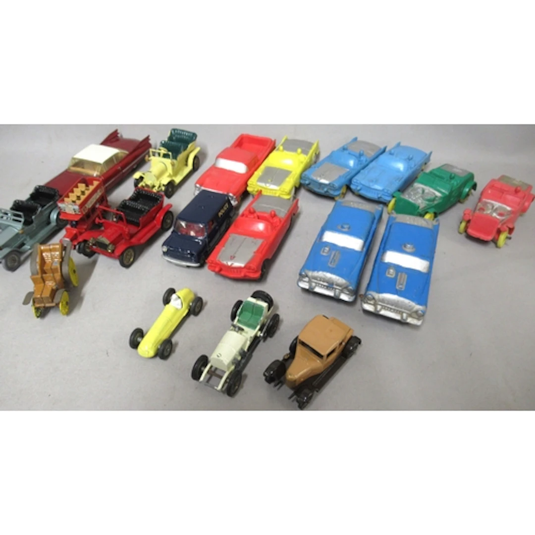 Auburn Rubber Company, group of nine rubber model cars, toge...