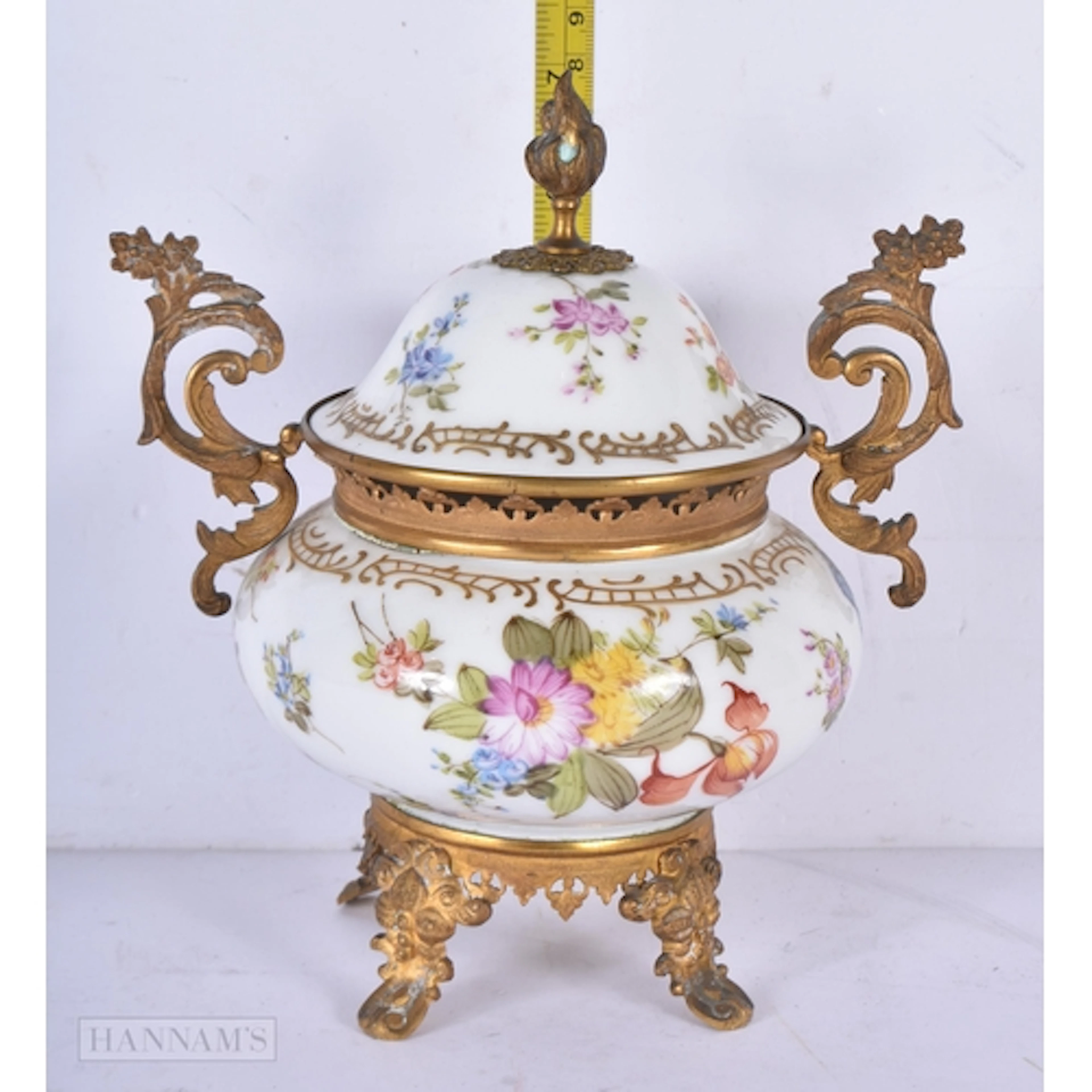 A porcelain Samson Pot Pourri 19cm