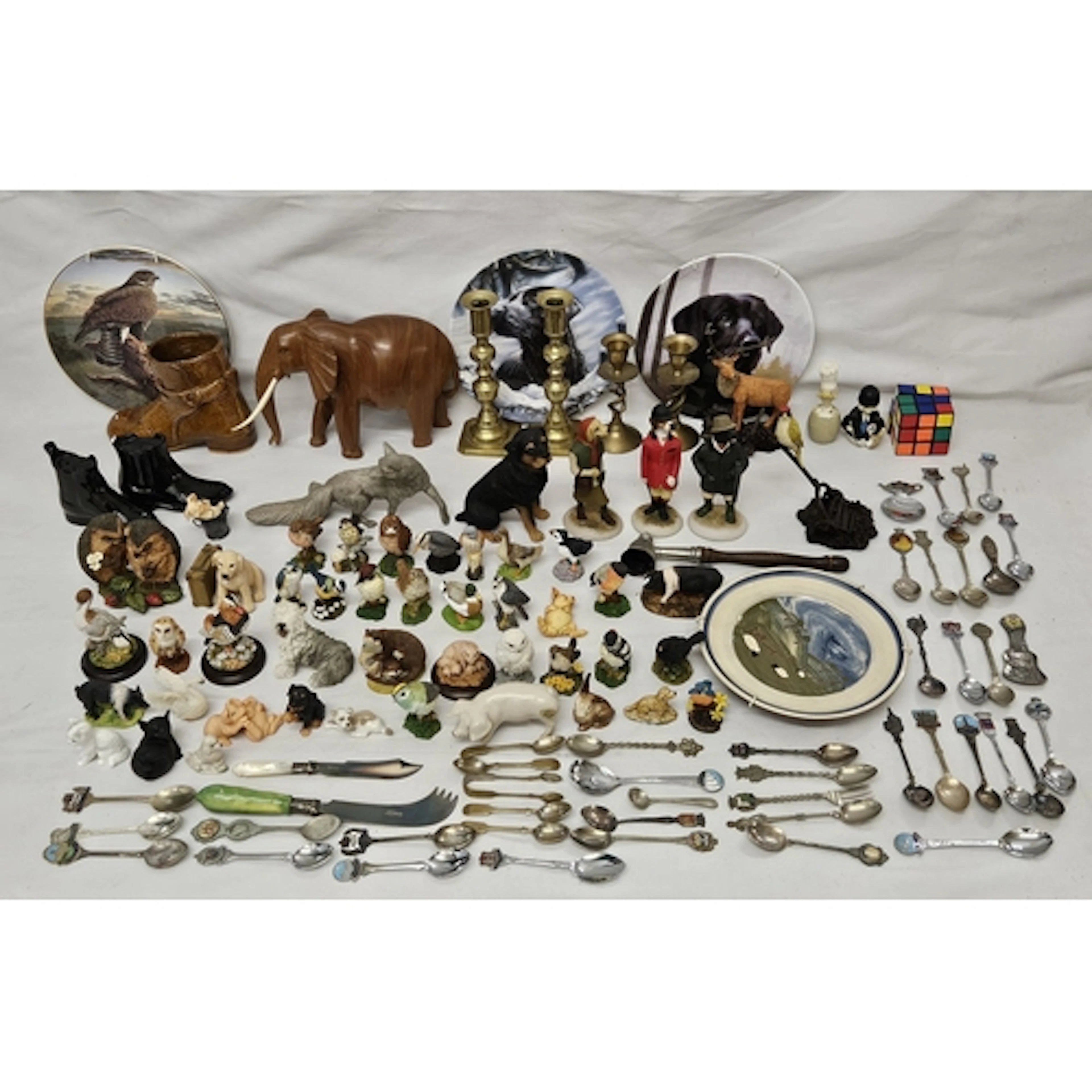 Composite Figurines Animals & Birds, boot shaped cruet set, ...