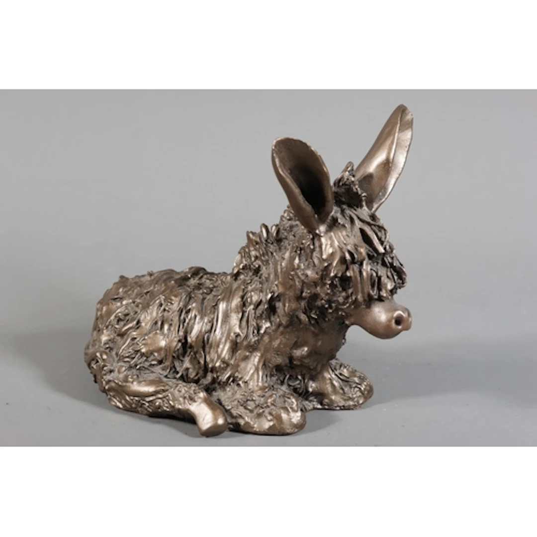 Frith sculpture of a sitting donkey model VB005.