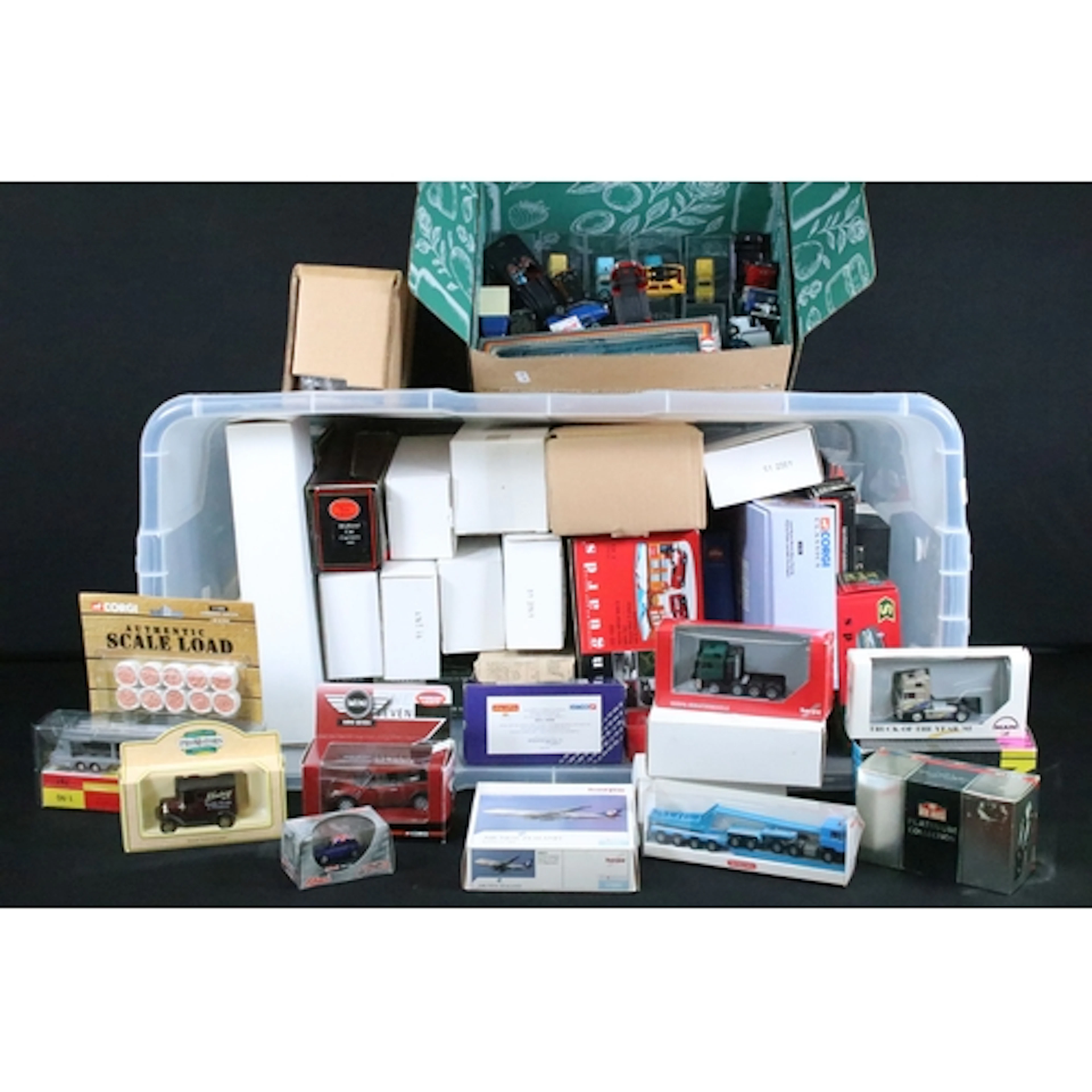 Around 50 boxed / cased diecast models to include Corgi Chip...