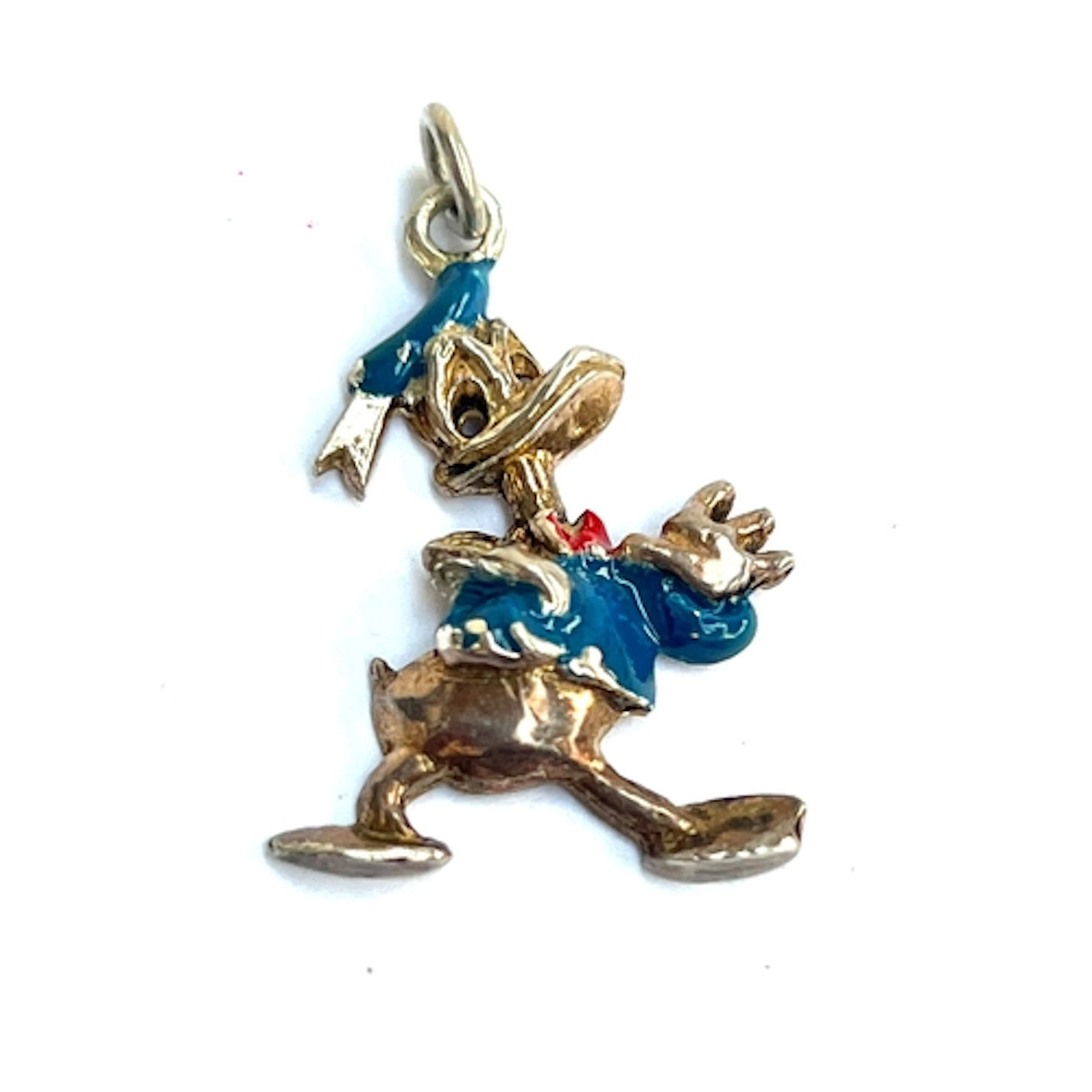 Disney interest: a vintage silver and cold painted enamel Do...