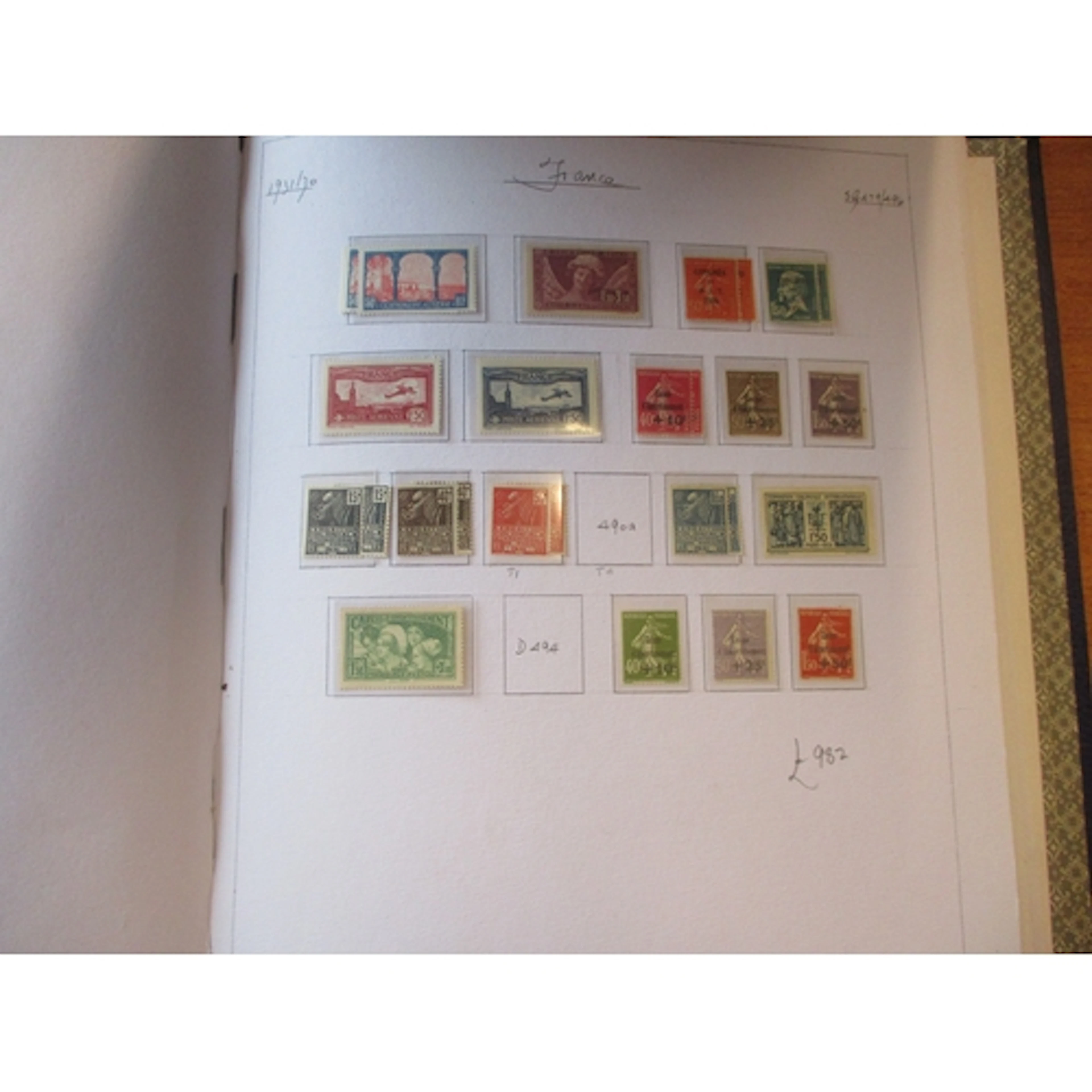 France. UM unless stated coln in 1 album and 1 stockbook. In...