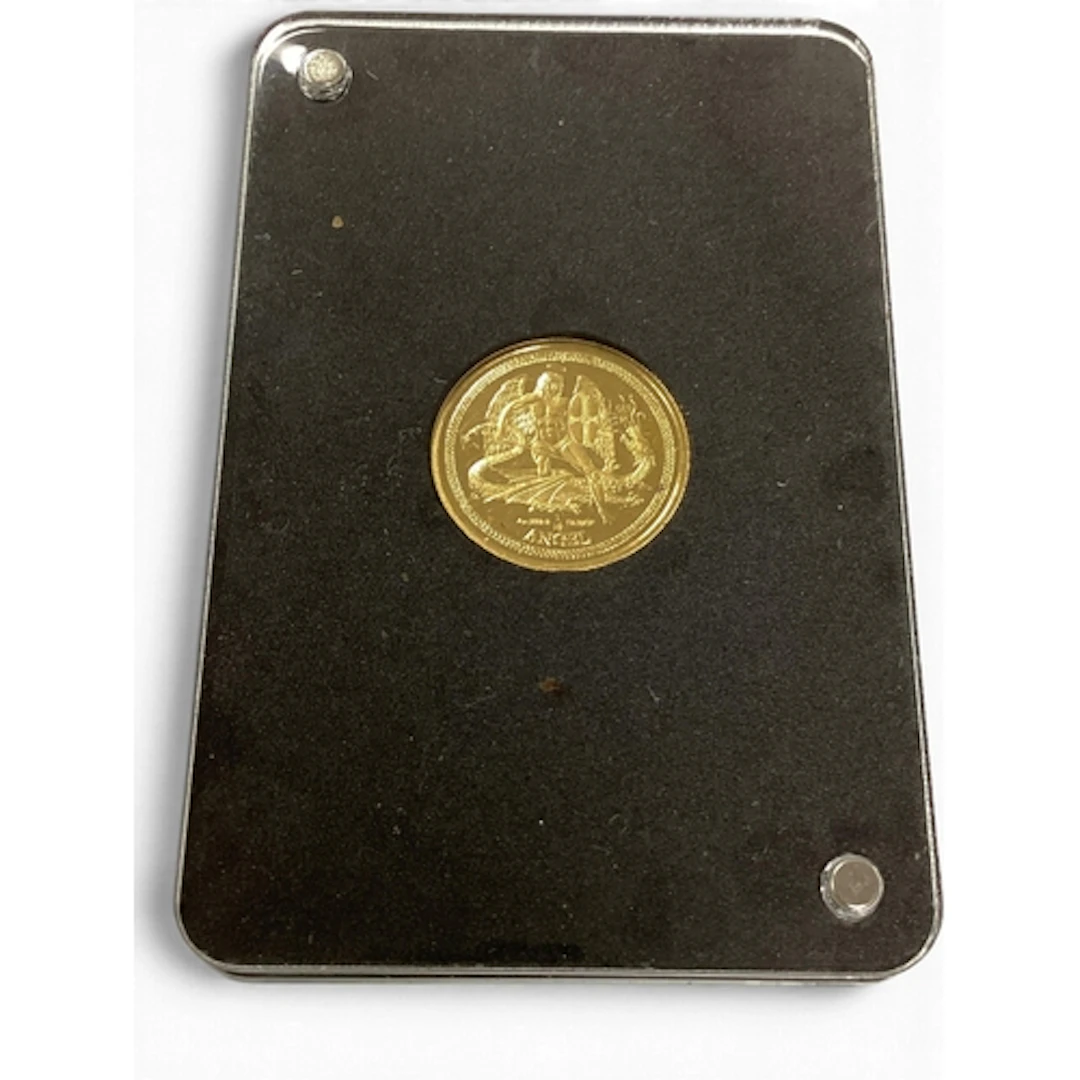 2016 Isle Of Man 1/10 Ounce Fine Gold Angel Coin.