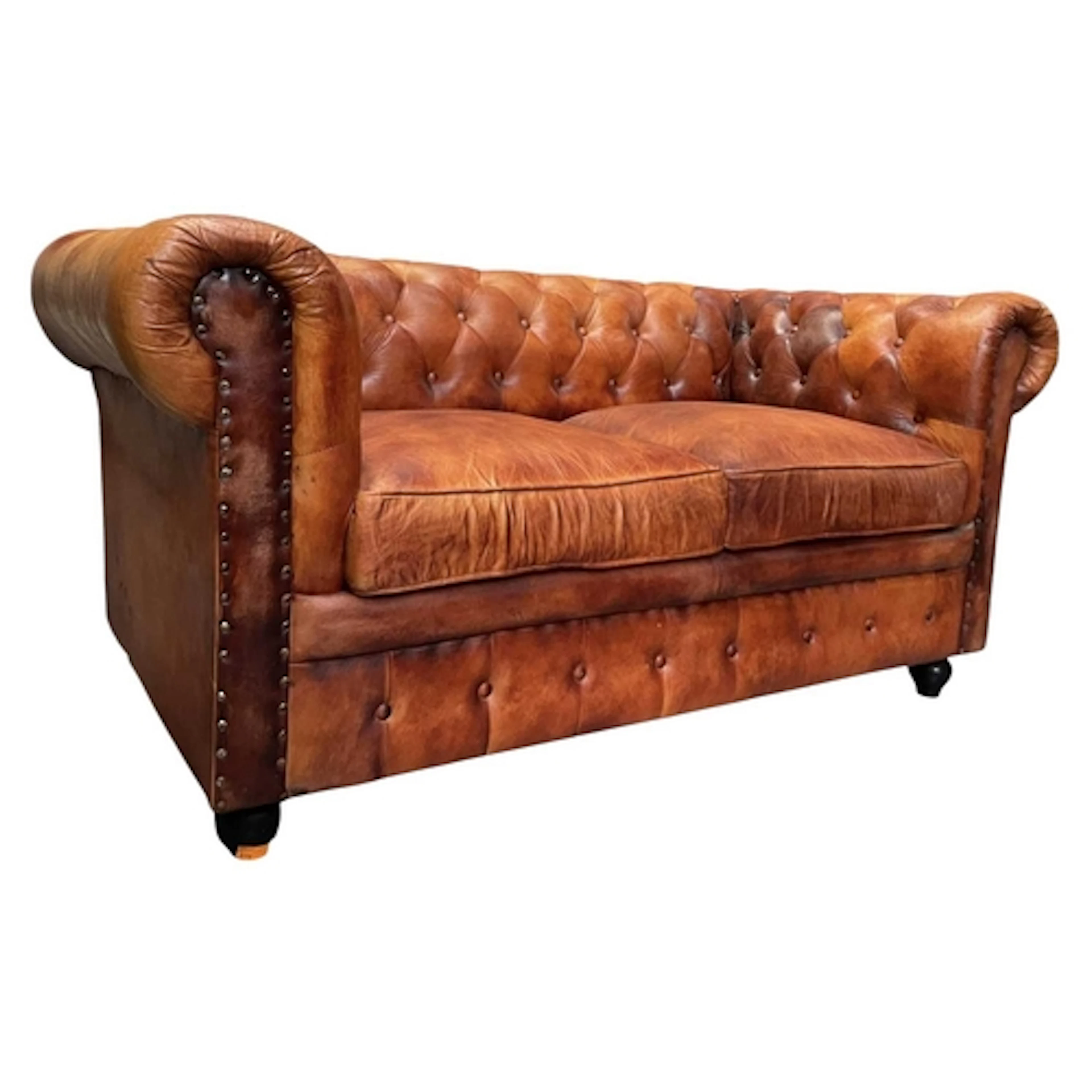 A contemporary two seater Chesterfield two-seater sofa sette...