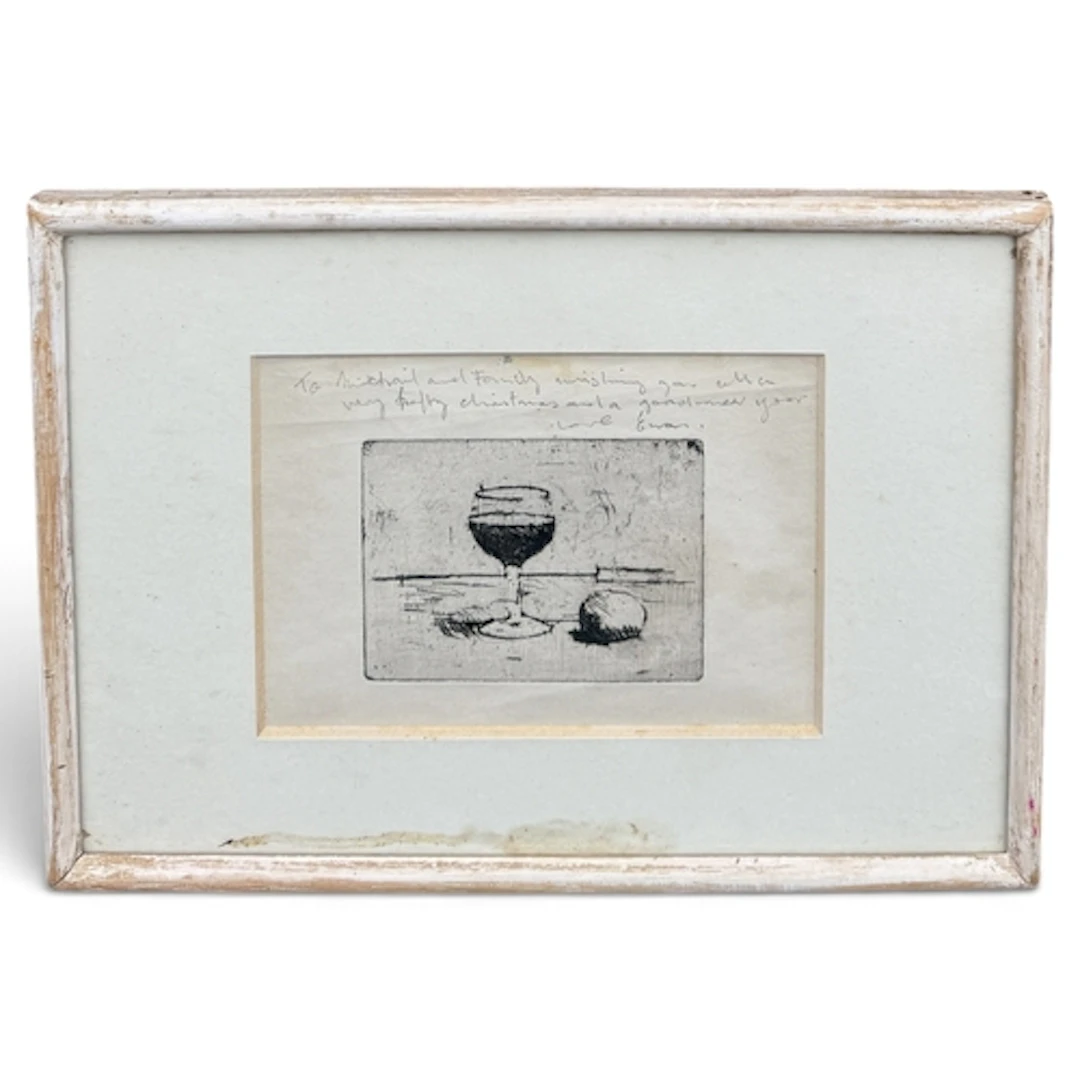 EUAN UGLOW (BRITSH, 1932-2000): A STILL LIFE Etching on pape...
