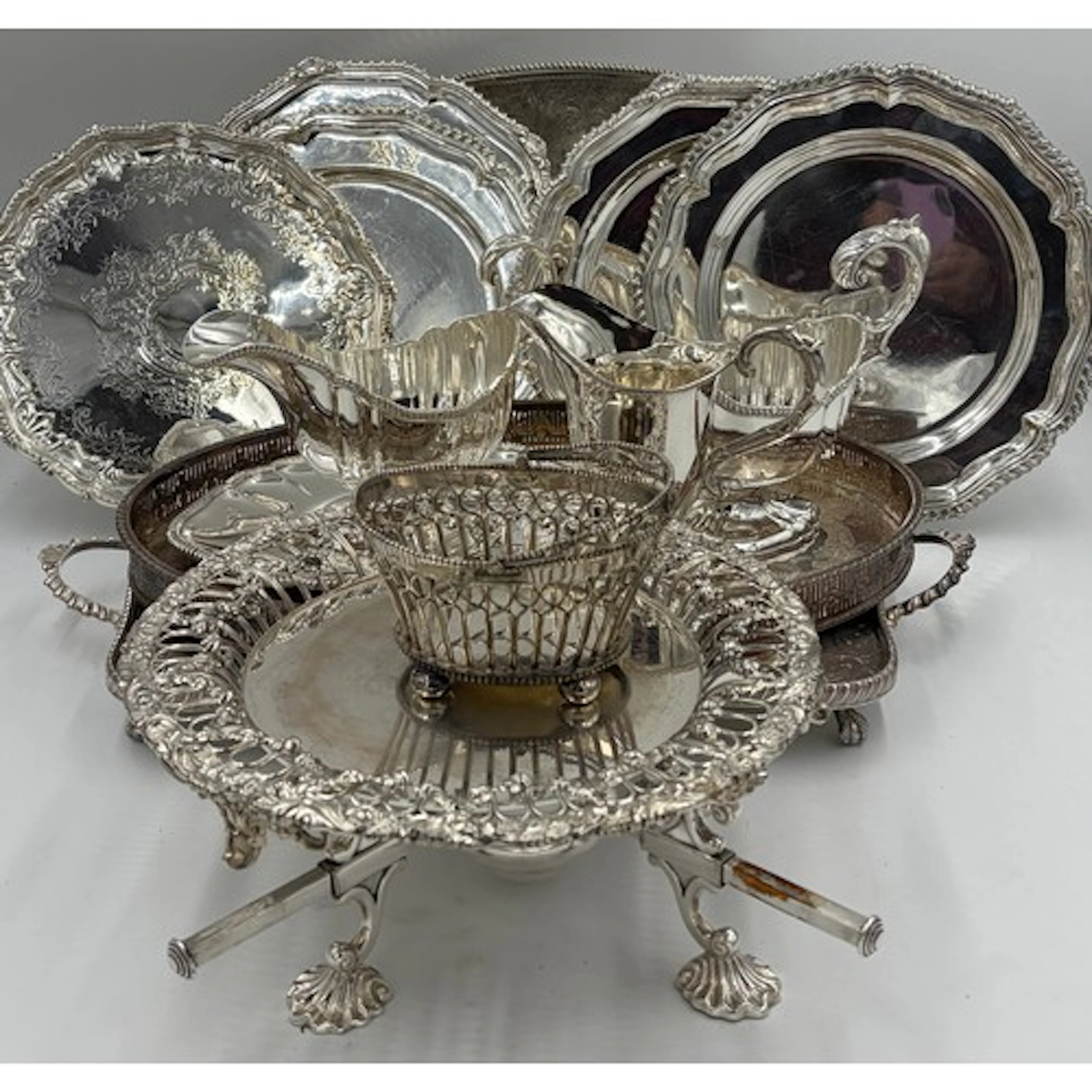 A quantity of silverplate to include 2 x Garrard & Co Ltd pl...