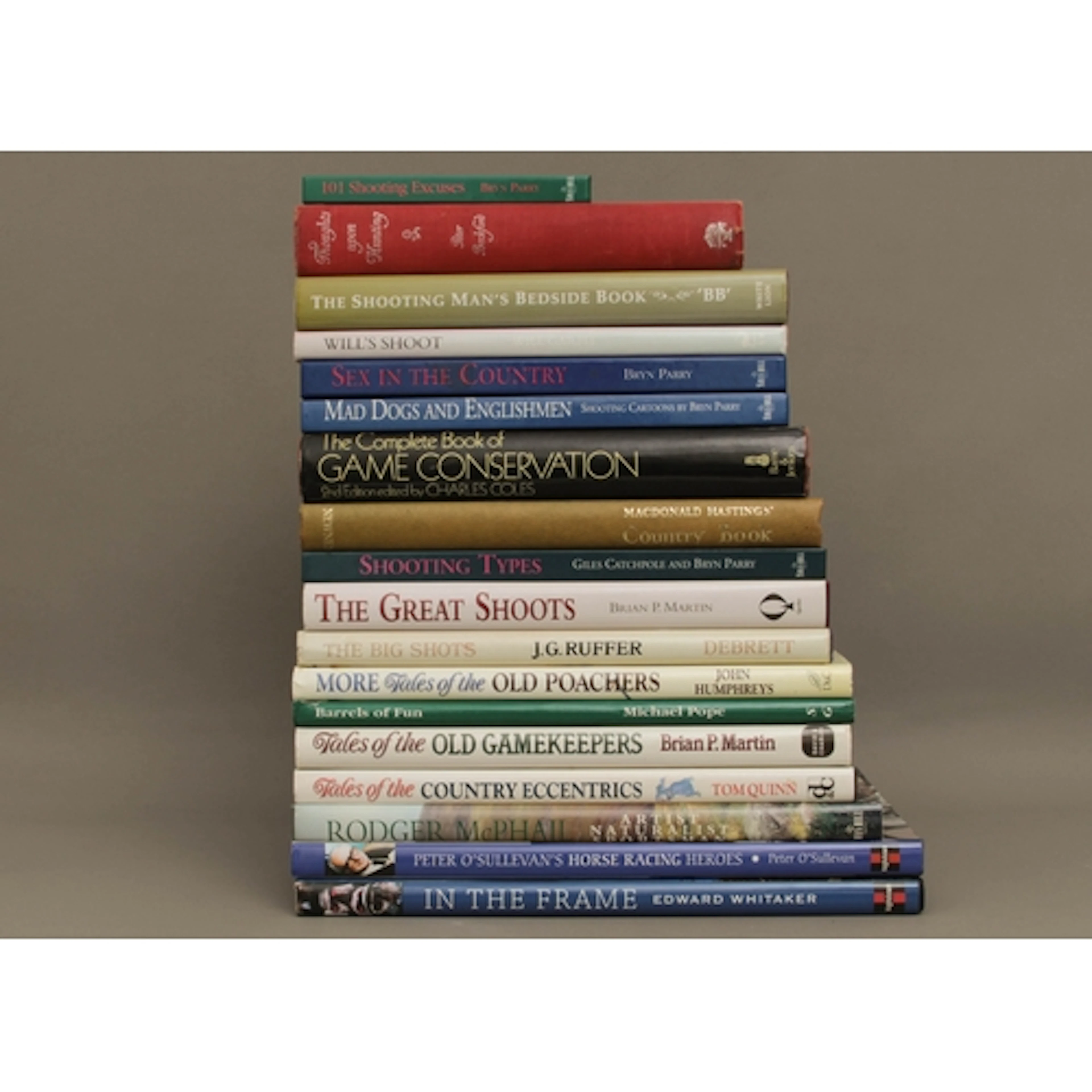 Eighteen volumes - sporting, mostly on shooting and to inclu...