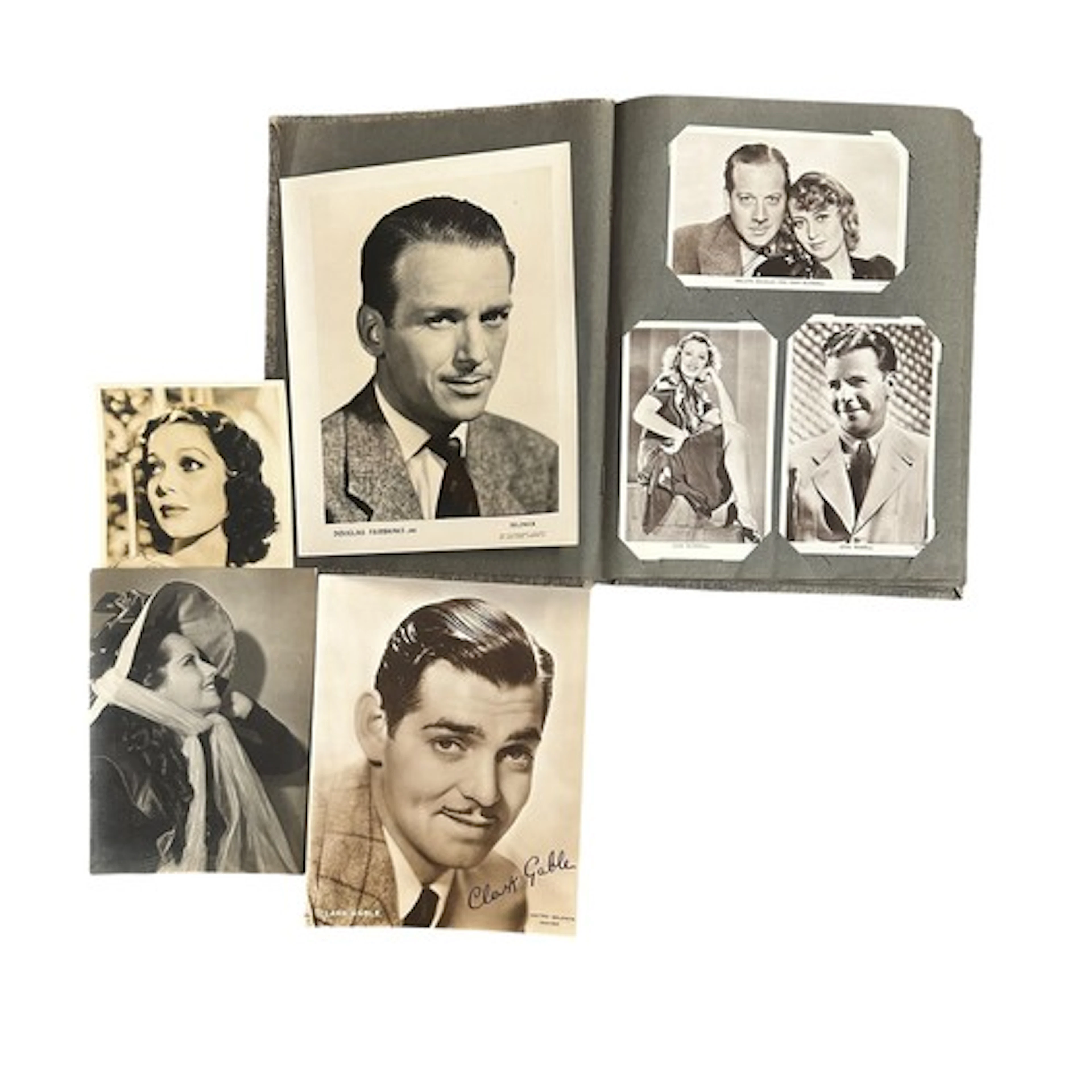 Large Album Containing Coloured And Black And White Postcard...