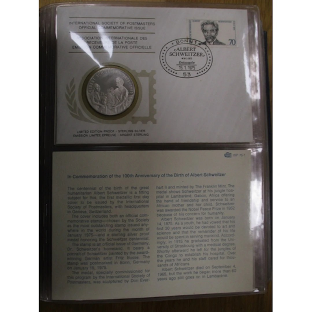 1975-77 International Society of Postmasters set of 36 comme...