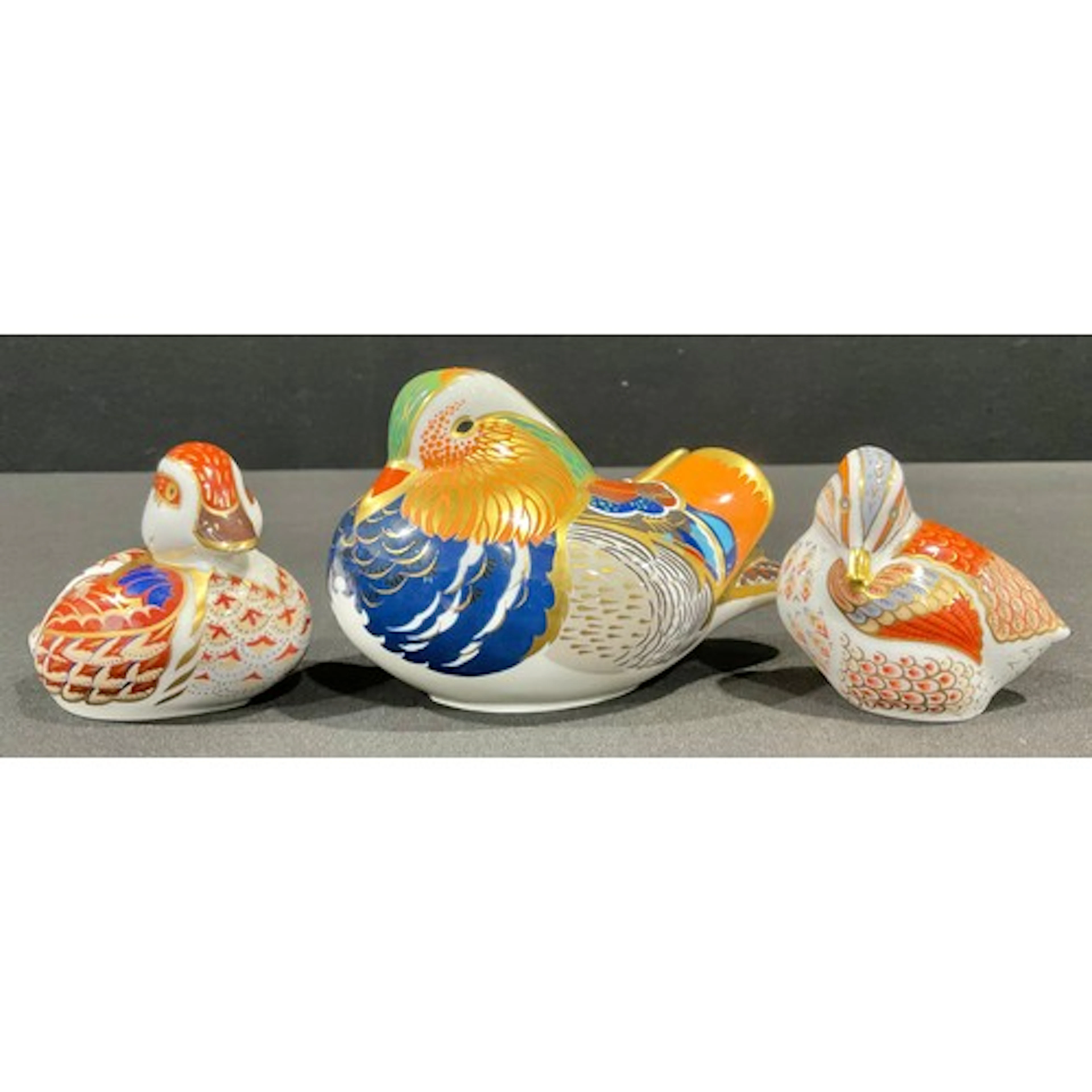 A Royal Crown Derby paperweight, Mandarin Duck, date code fo...