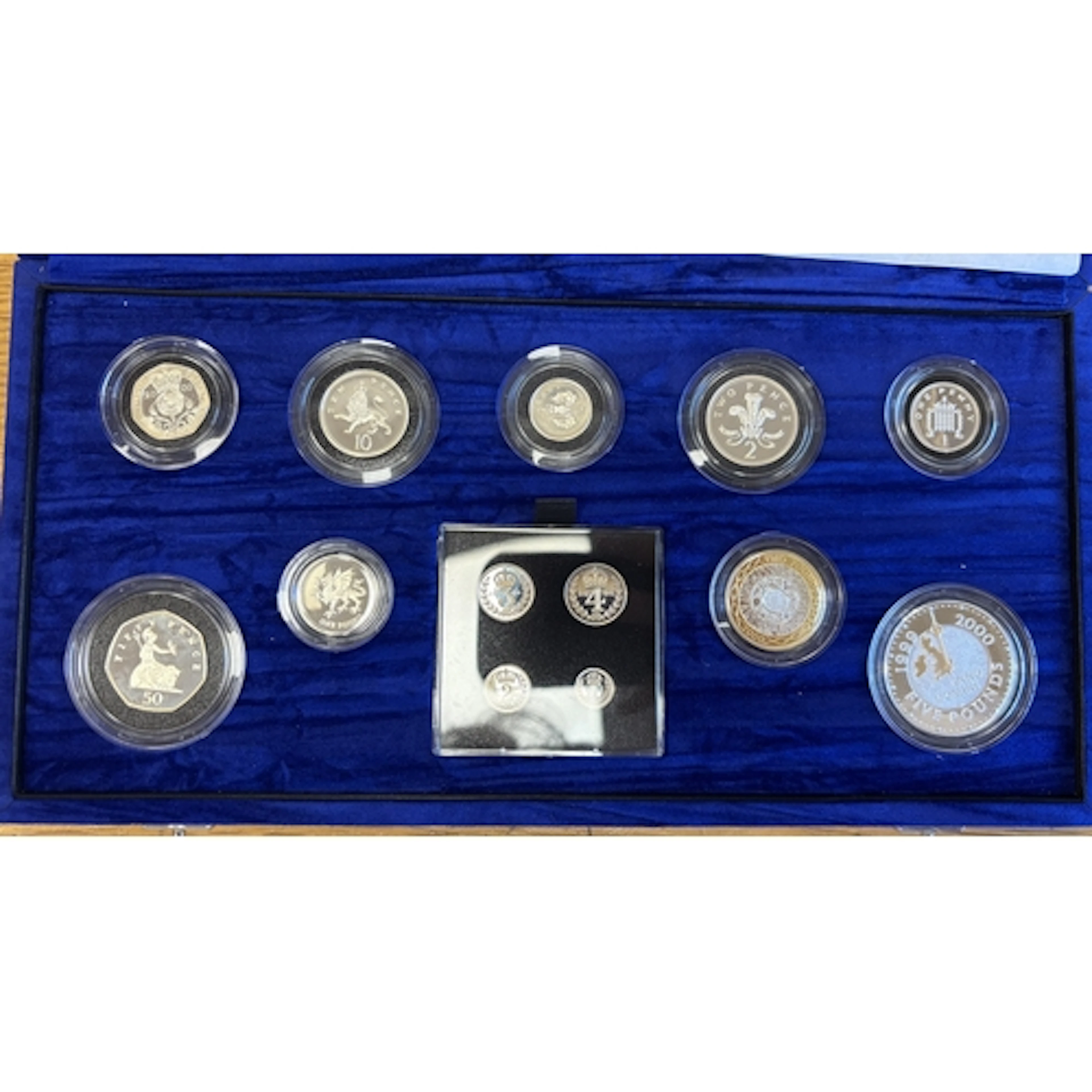 2000 silver boxed proof FDC Millennium collection, including...