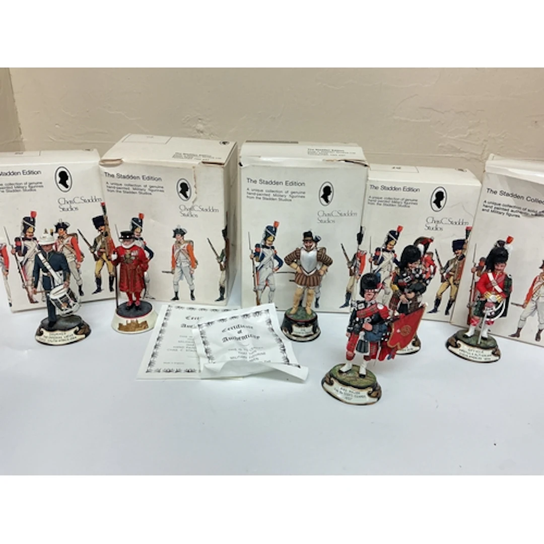 5 X Boxed Stadden Edition Figures And 1 Loose, No Reserve.