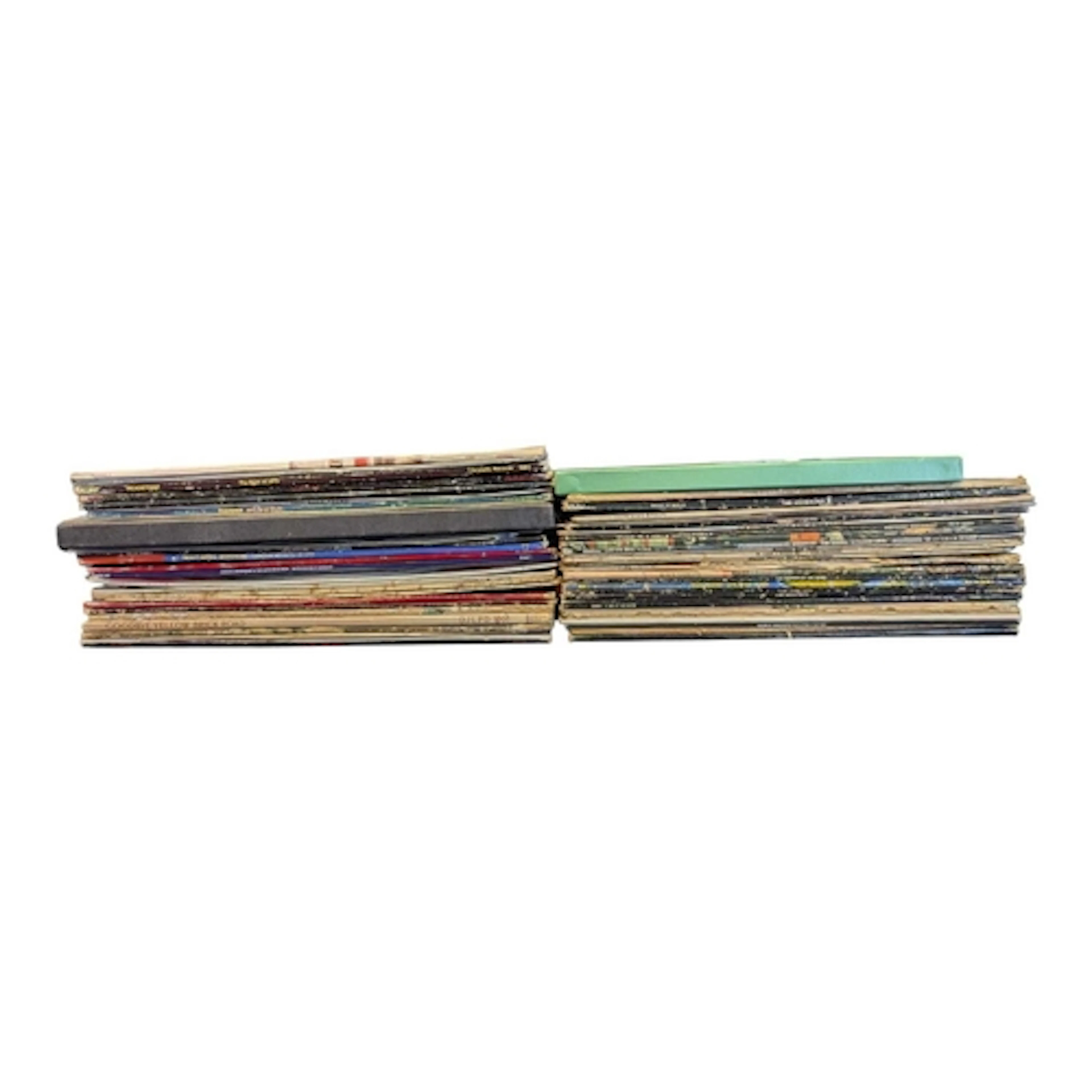 Collection of late 20th century vintage rock LP vinyl record...