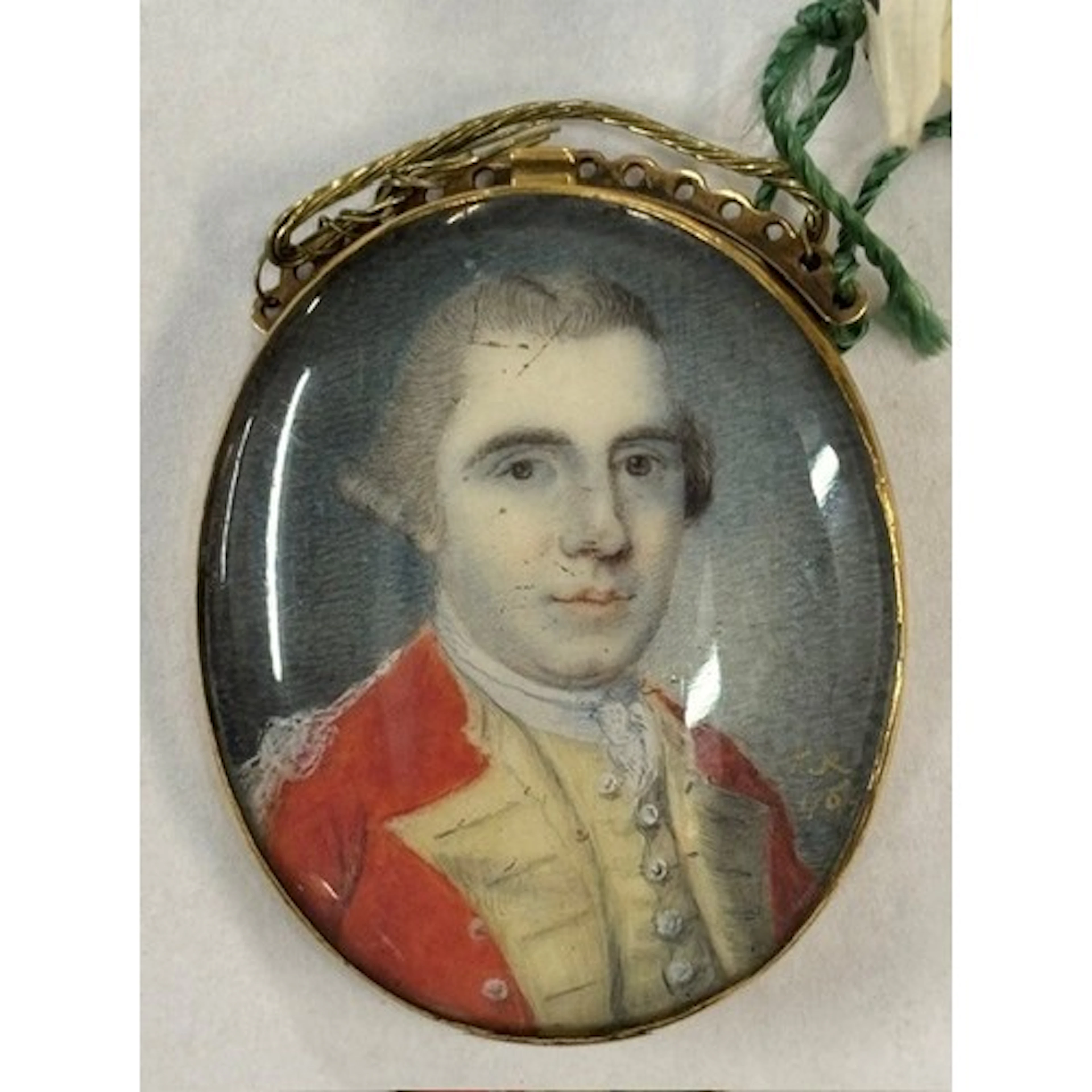 Late 18th / early 19th Century yellow metal cased portrait m...