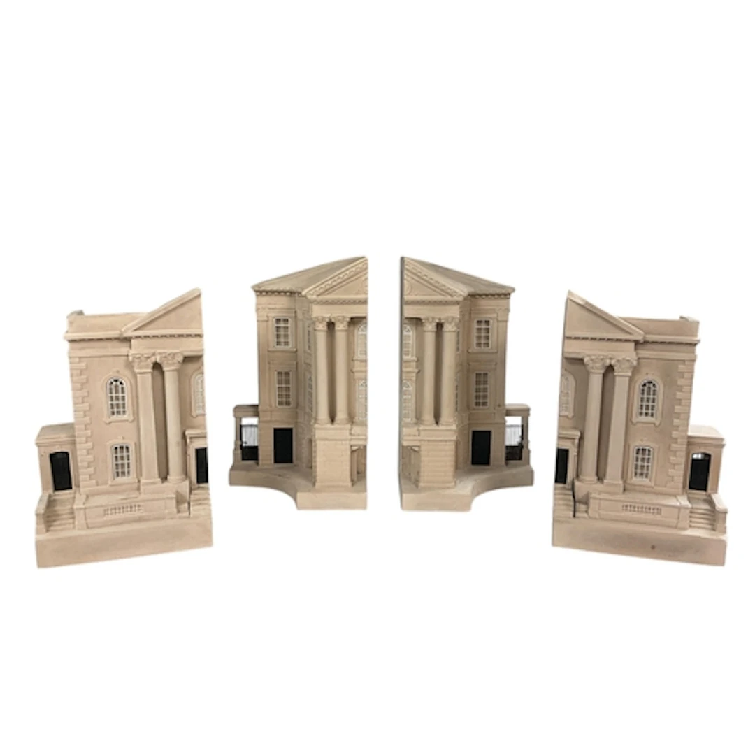 Two pairs of Timothy Richards 'Queen Anne House' composition...