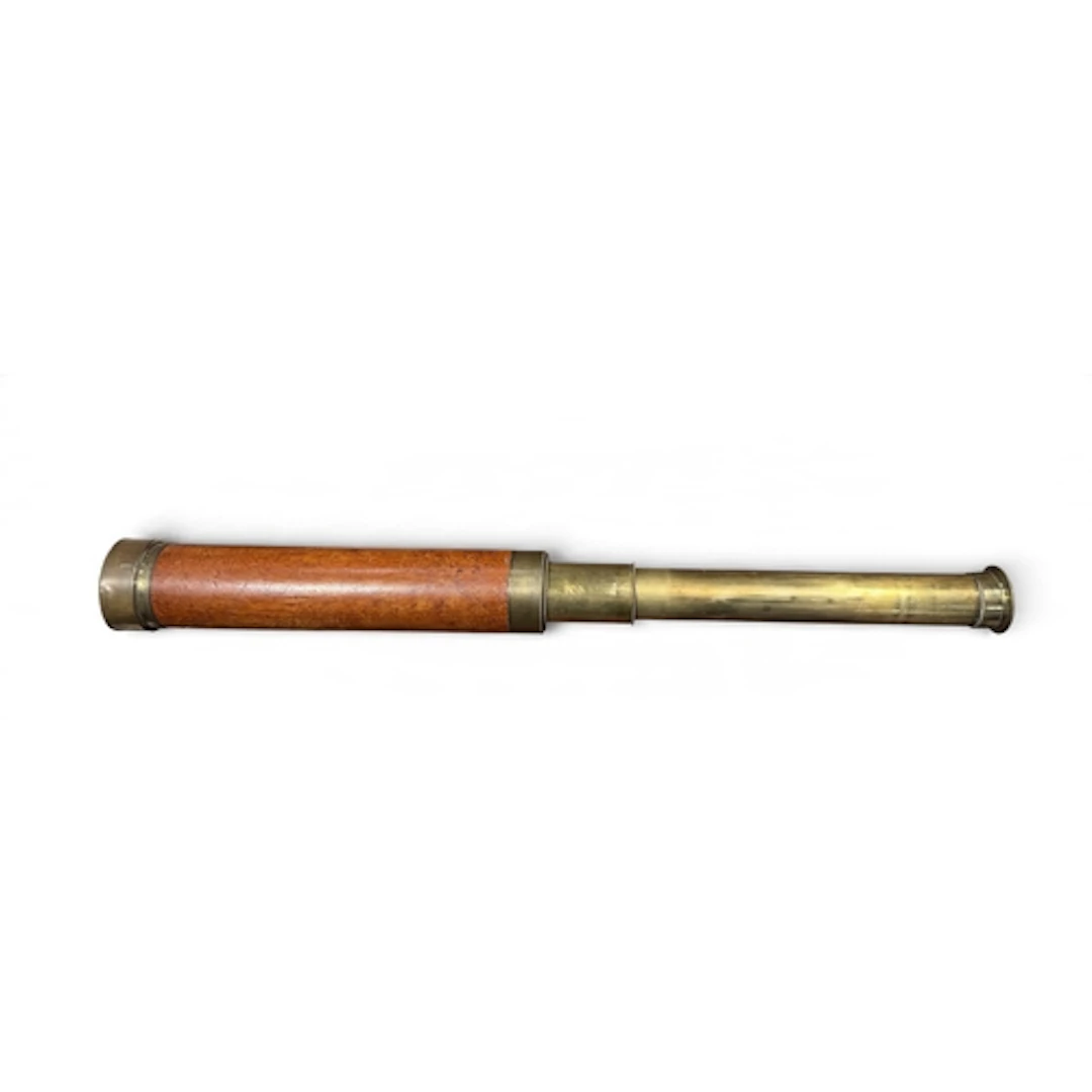 A 19TH CENTURY TELESCOPE Inscribed 'Henry Court, Midhurst, S...