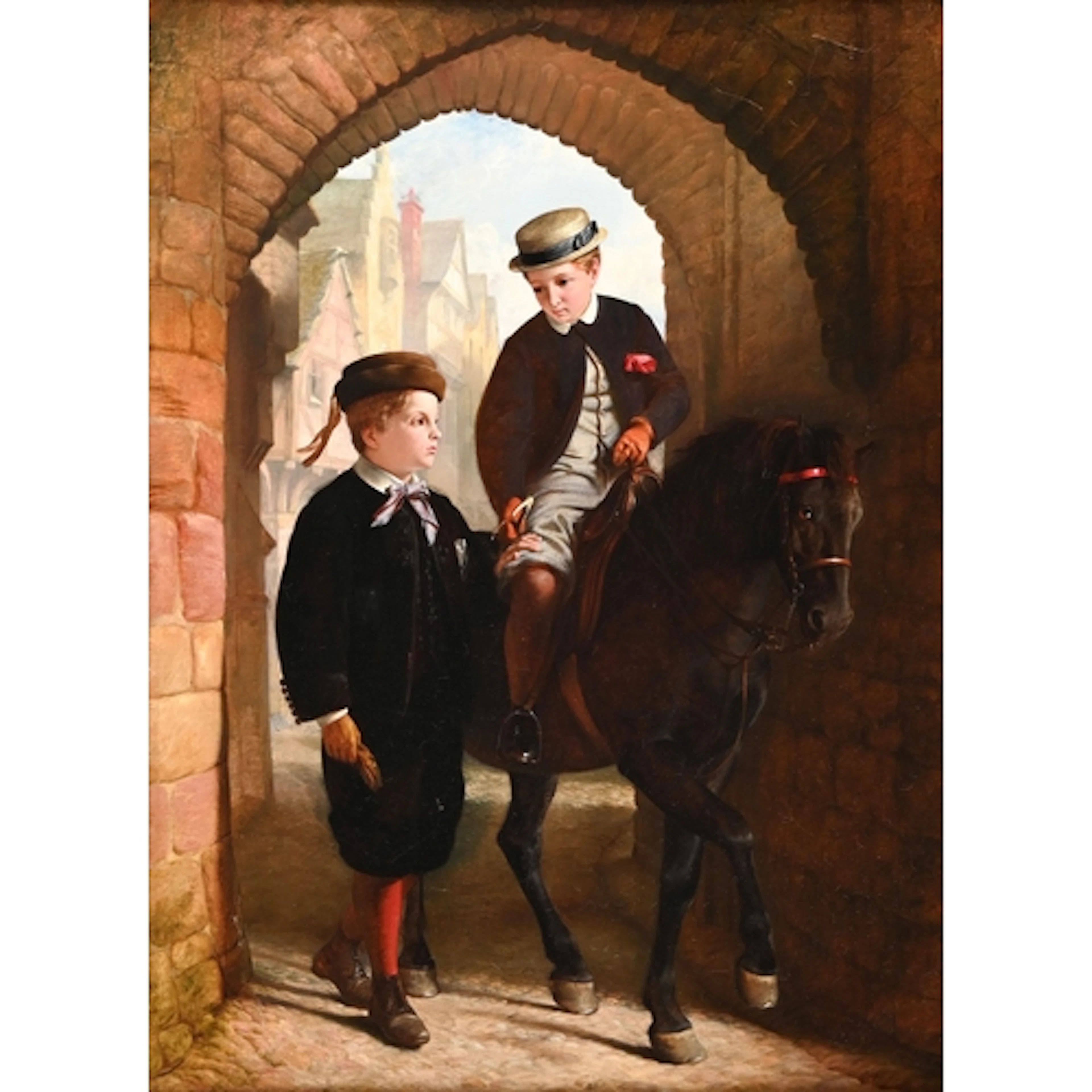 James Drummond RSA (1816-1877) - Double Portrait of Henry De...