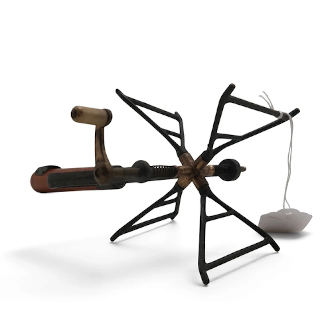 Fishing tackle: a handheld line winder by Hardy Bros. of Aln...