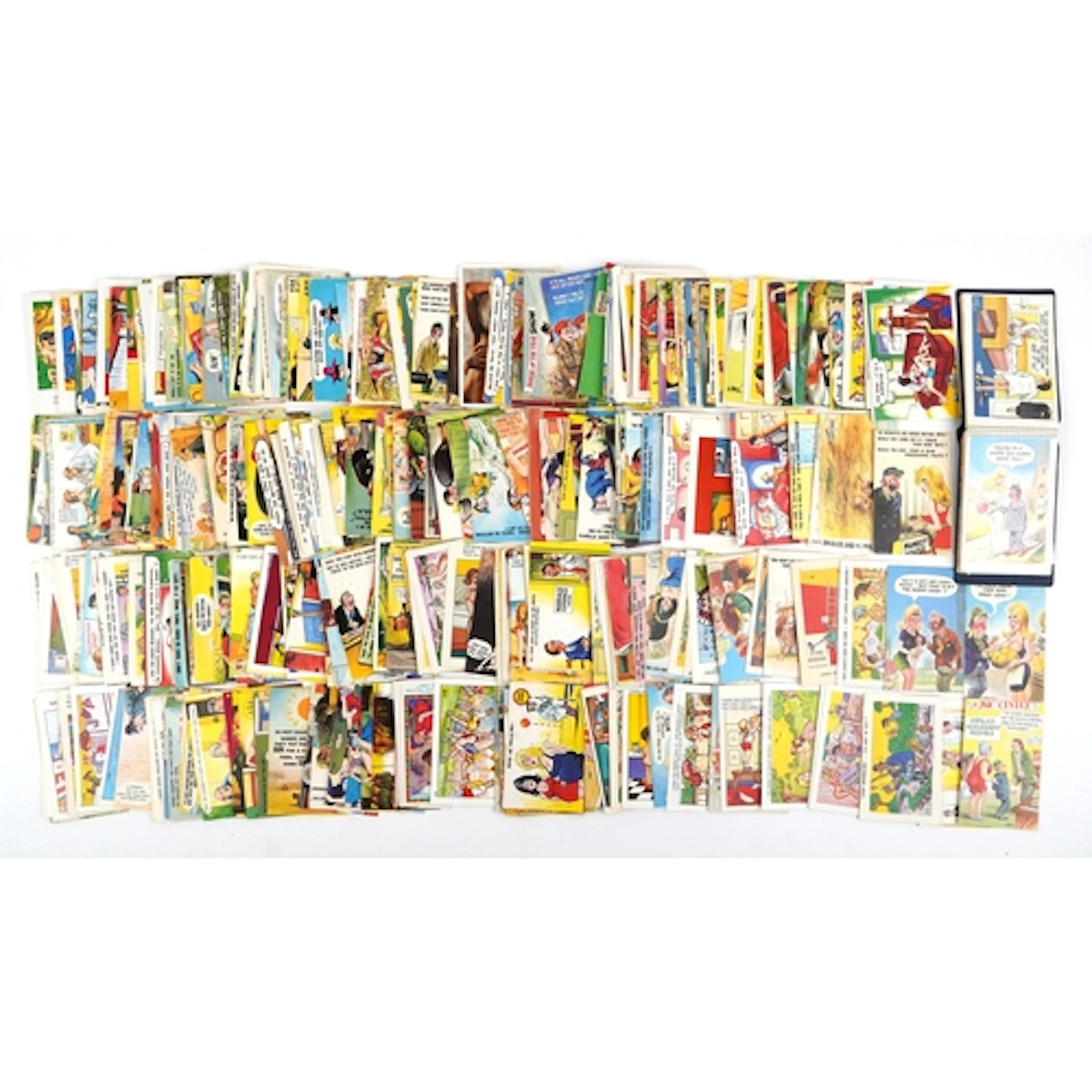 Large collection of adult humour comical postcards, mostly B...