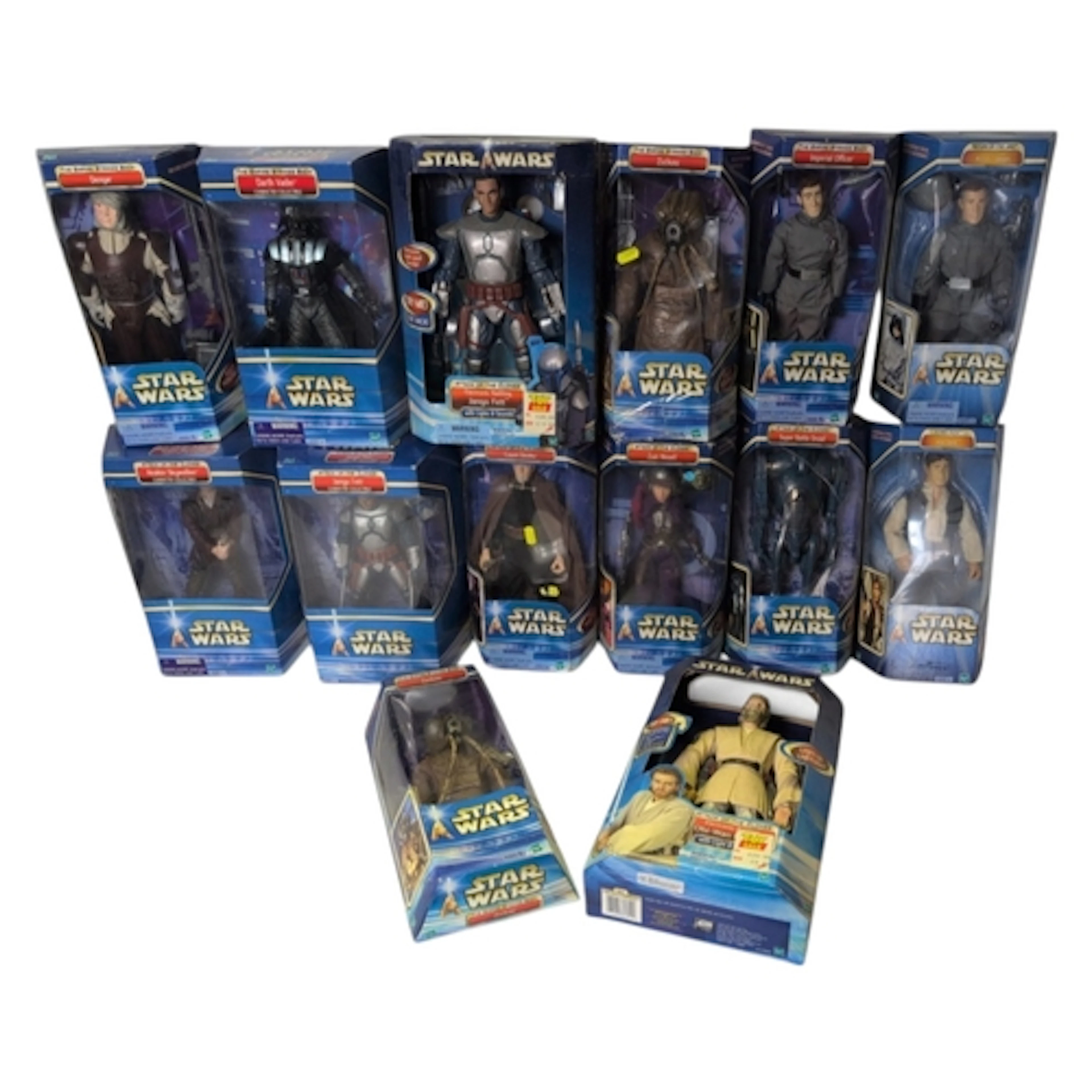 14 x 2002 Hasbro Star Wars 12" Character Collectible Figures...