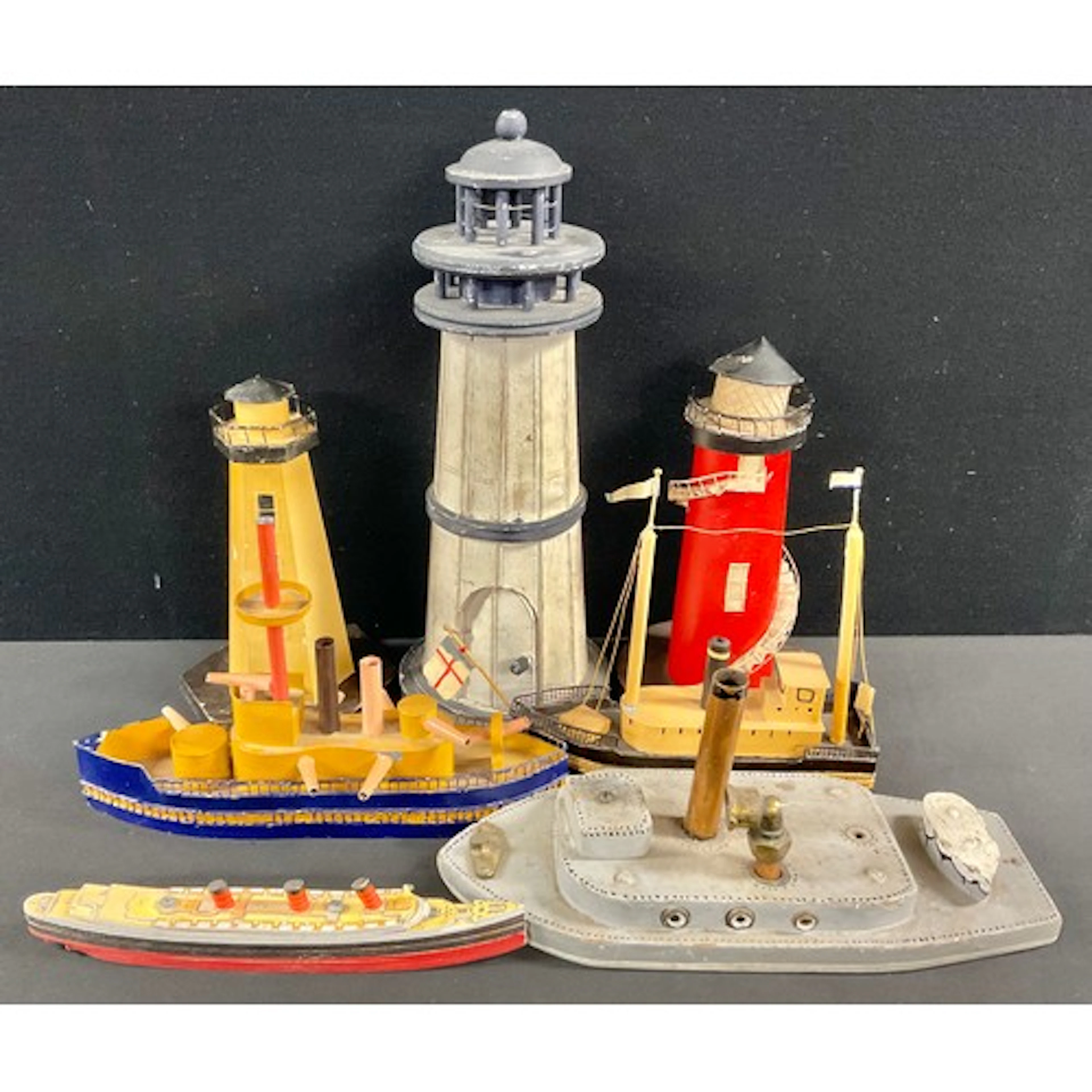 Various nautical themed toys including a Chad Valley R.M.S. ...