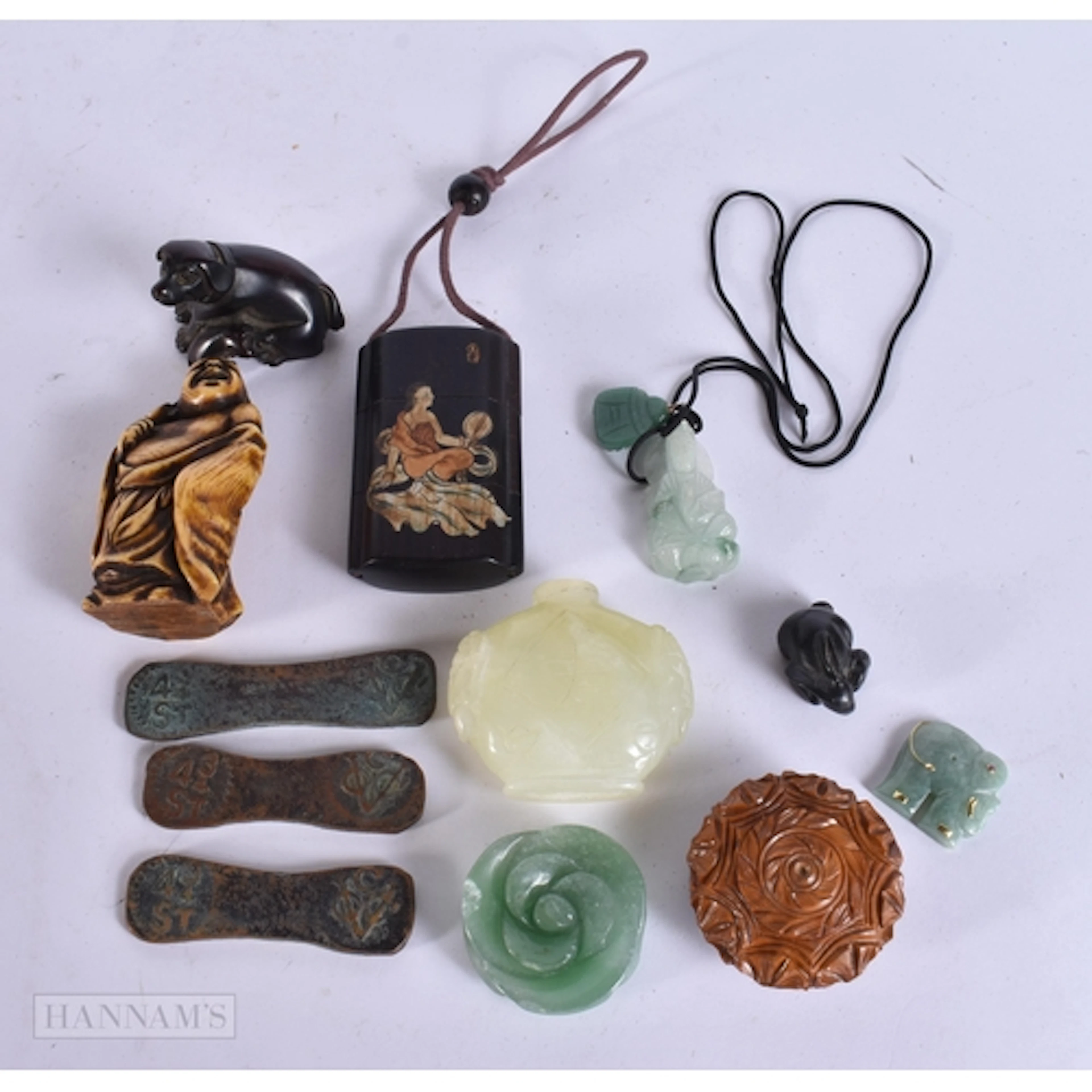 ORIENTAL COLLECTABLES inc Antique 18th Century Copper Ceylon...