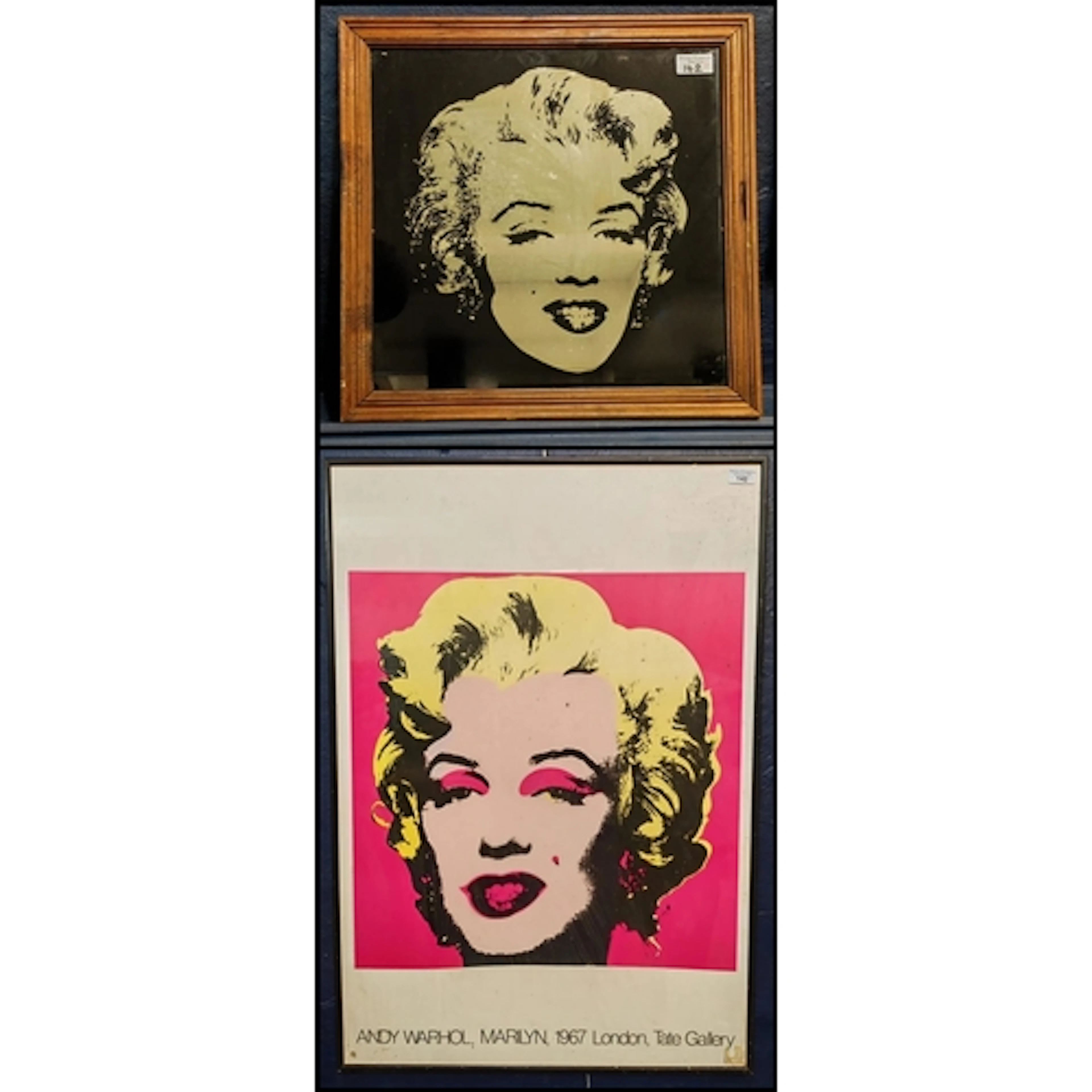 Framed Andy Warhol poster, 'Marilyn' 1967 London Tate Galler...