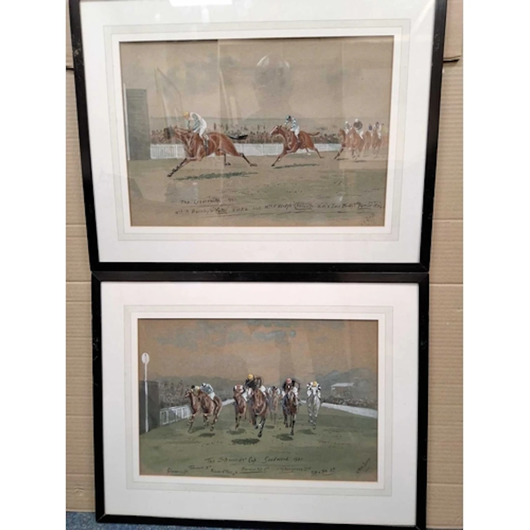 WILLIAM VERNER LONGE (1857-1924) 'THE STEWARDS CUP, GOODWOOD...