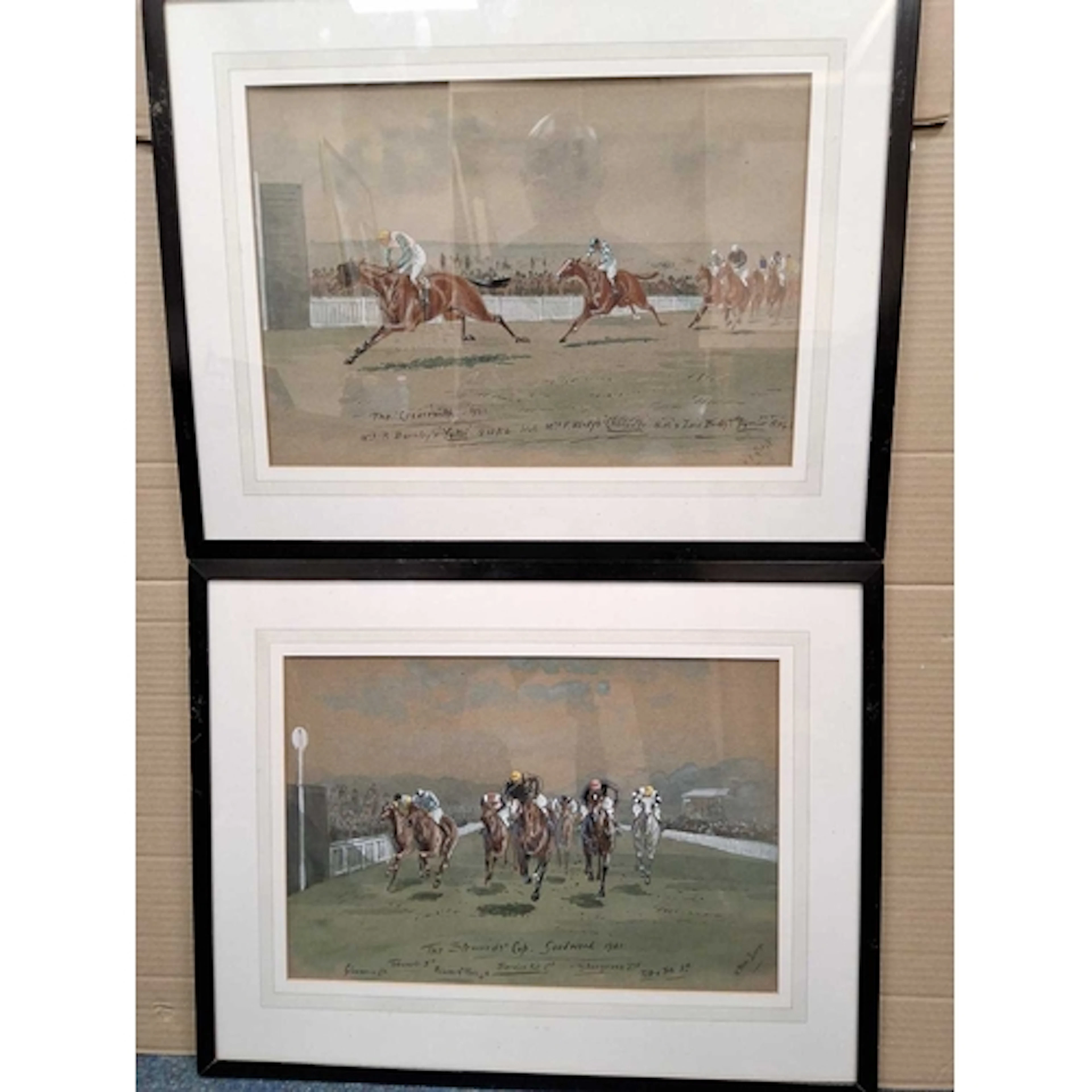 WILLIAM VERNER LONGE (1857-1924) 'THE STEWARDS CUP, GOODWOOD...
