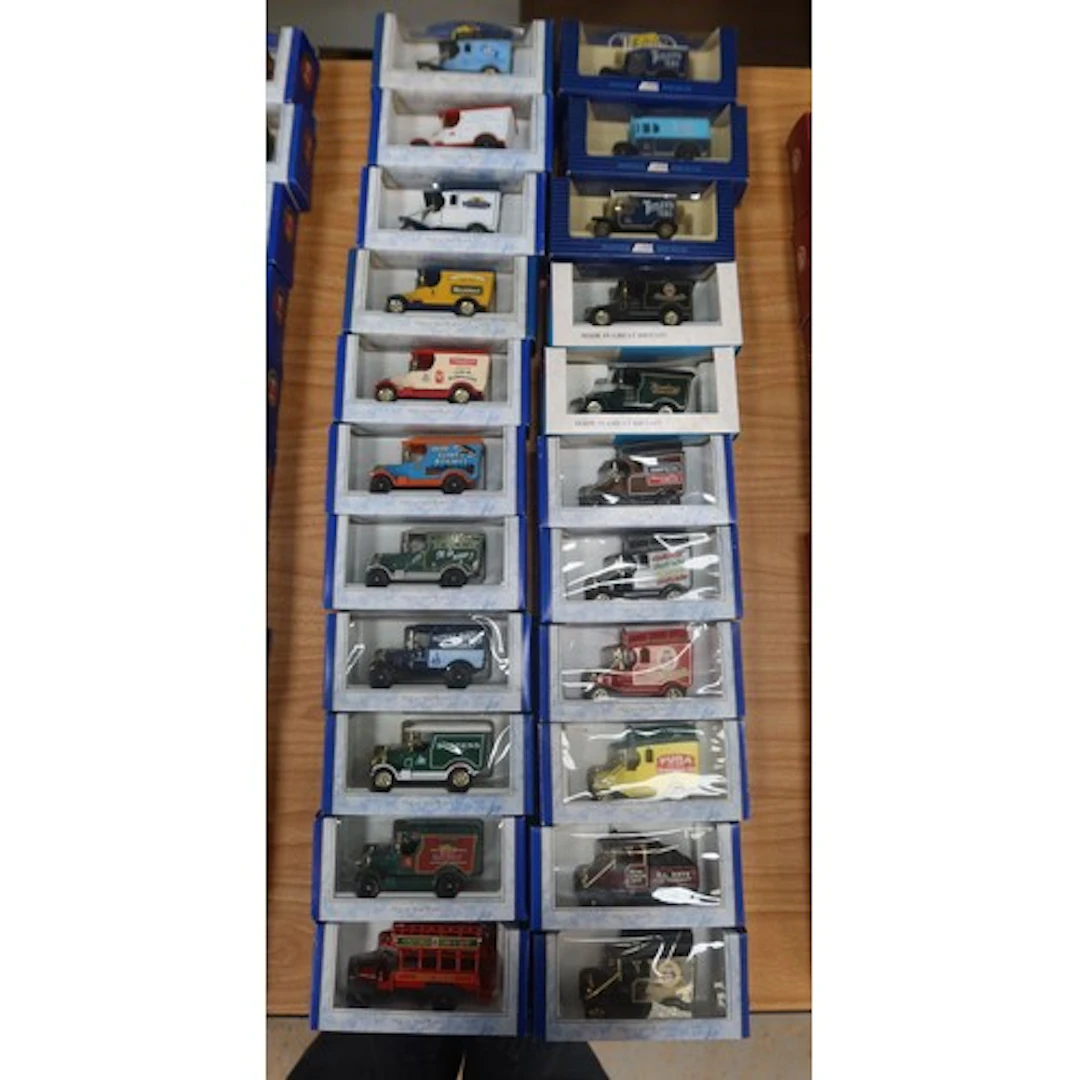 22 boxed Oxford Die case Lorries and Vans