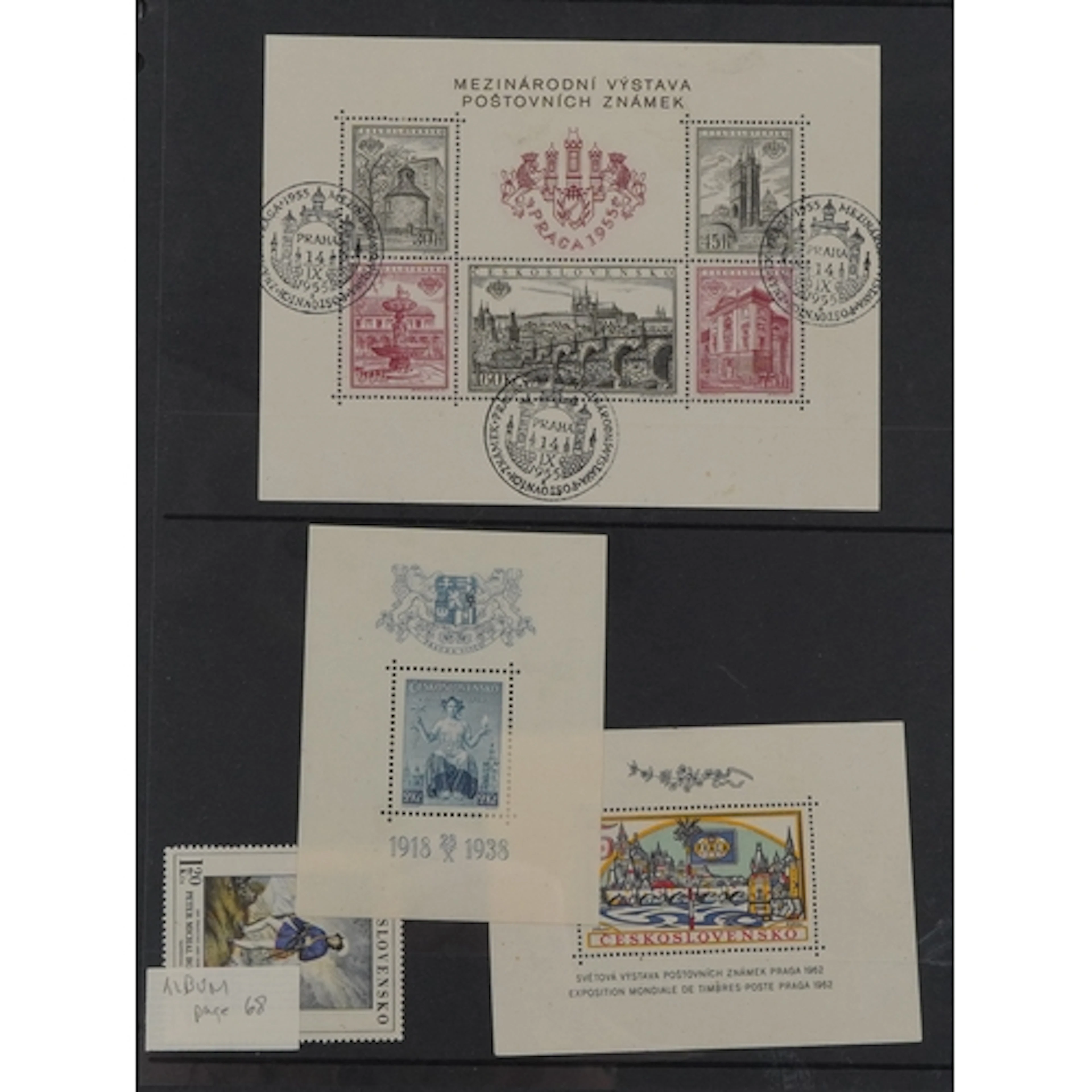 Large collection of Czechoslovakian stamps in mint and used ...