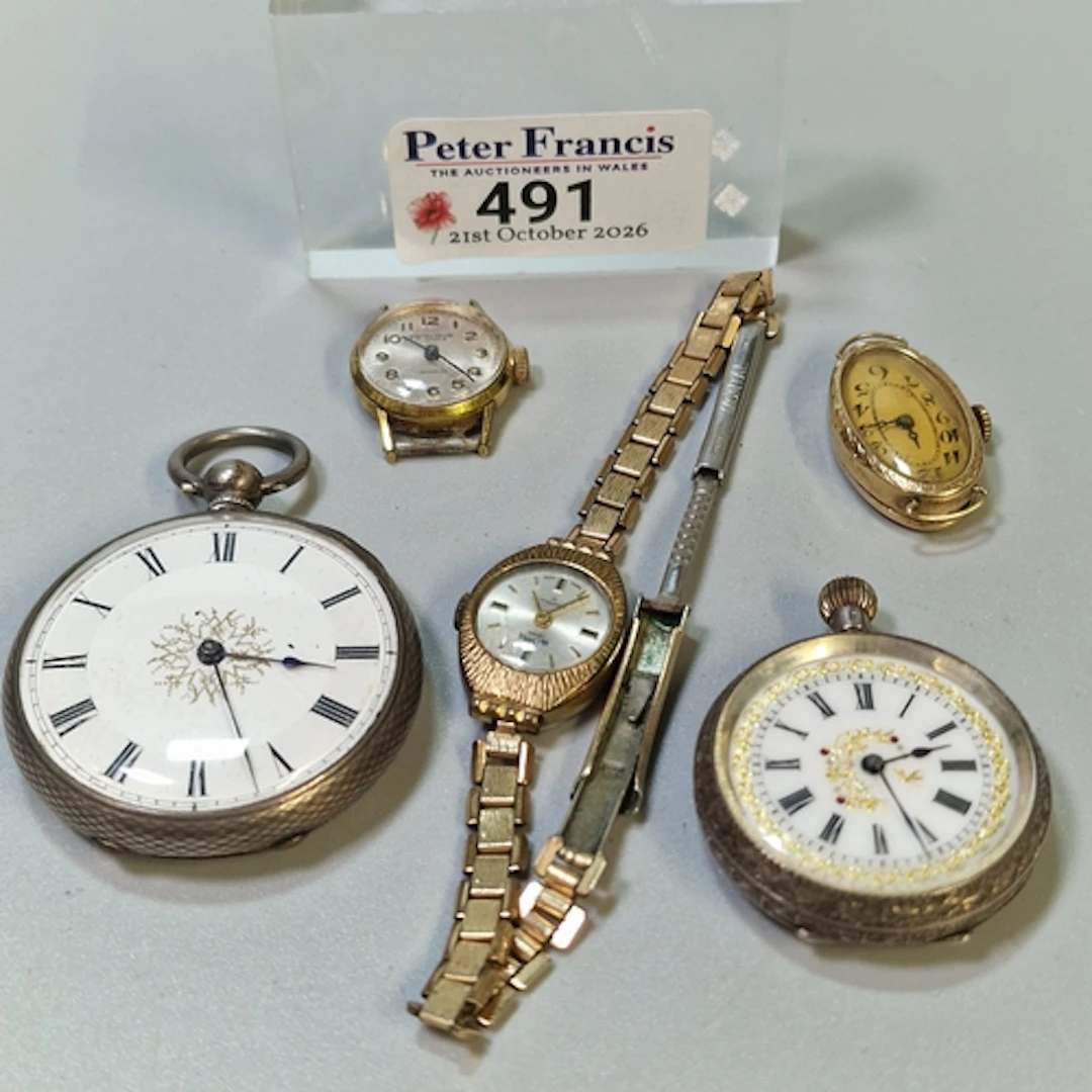 Ladies' gold plated Medana lever bracelet cocktail watch, a ...