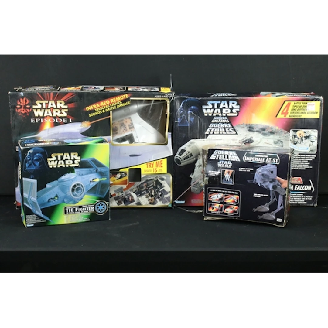 Star Wars - Four boxed Kenner Star Wars vehicles to include ...