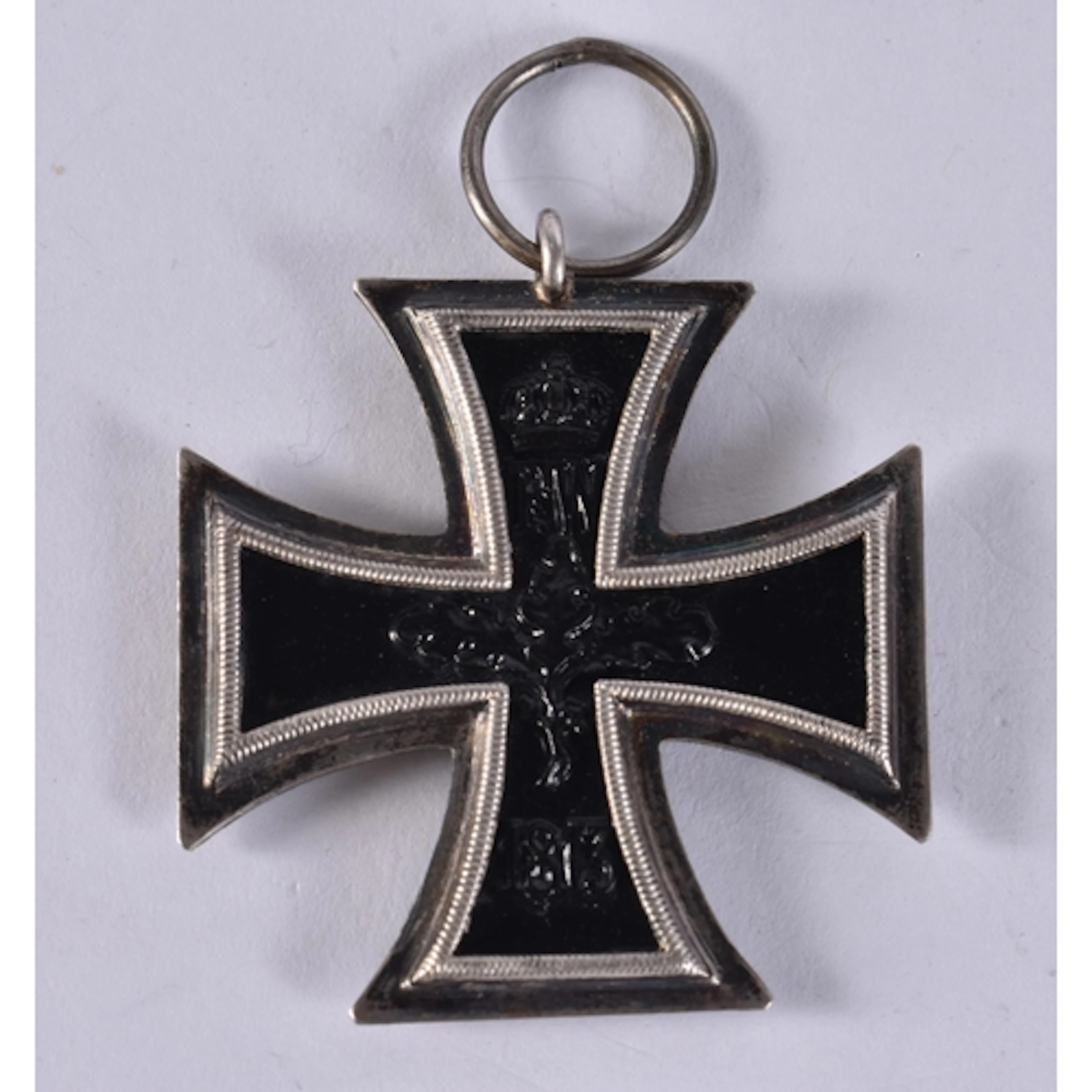 WW1 German Iron Cross 2nd Class Ring Stamp Marked KAW.