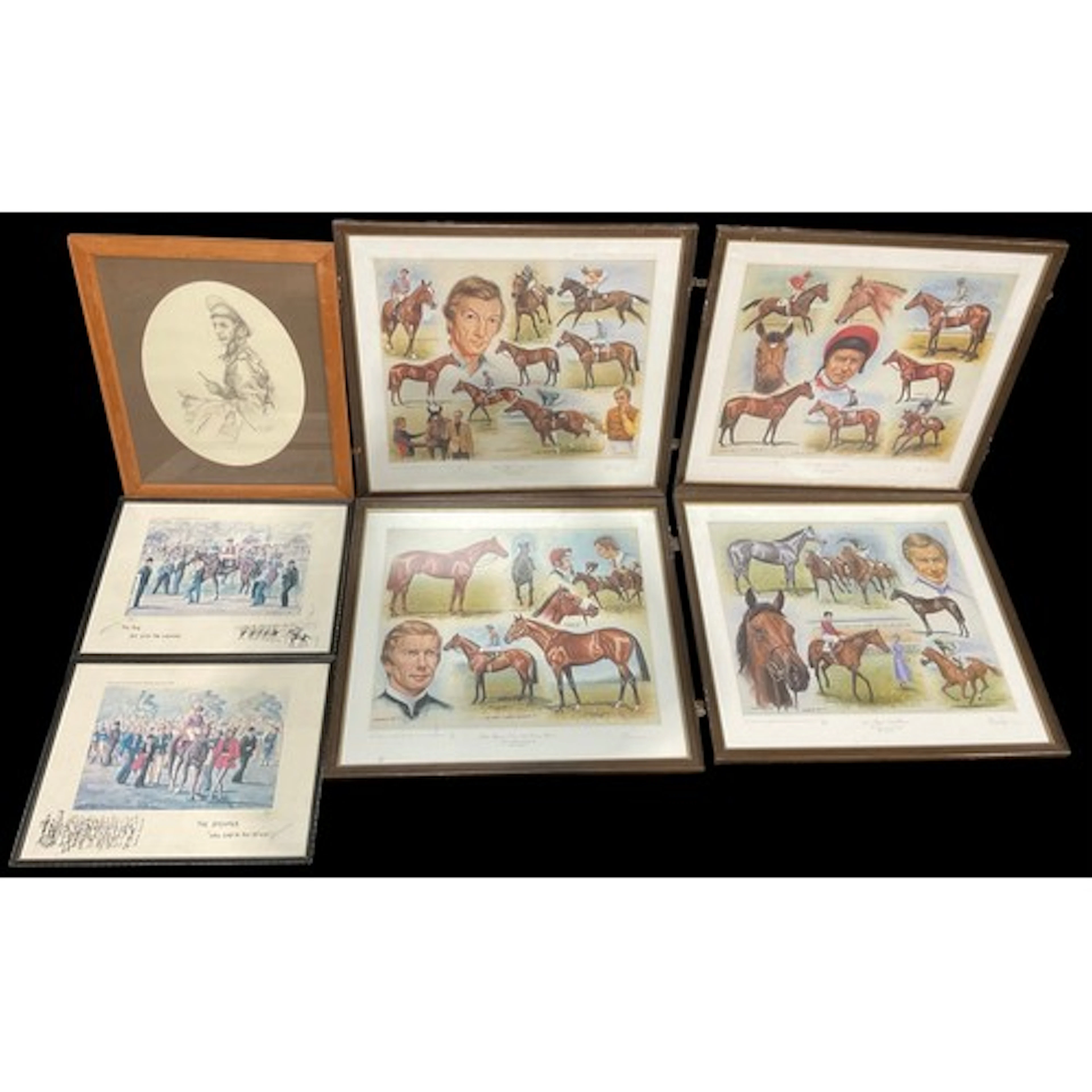 Sporting Interest - Horse Racing, Lester Piggott, four frame...