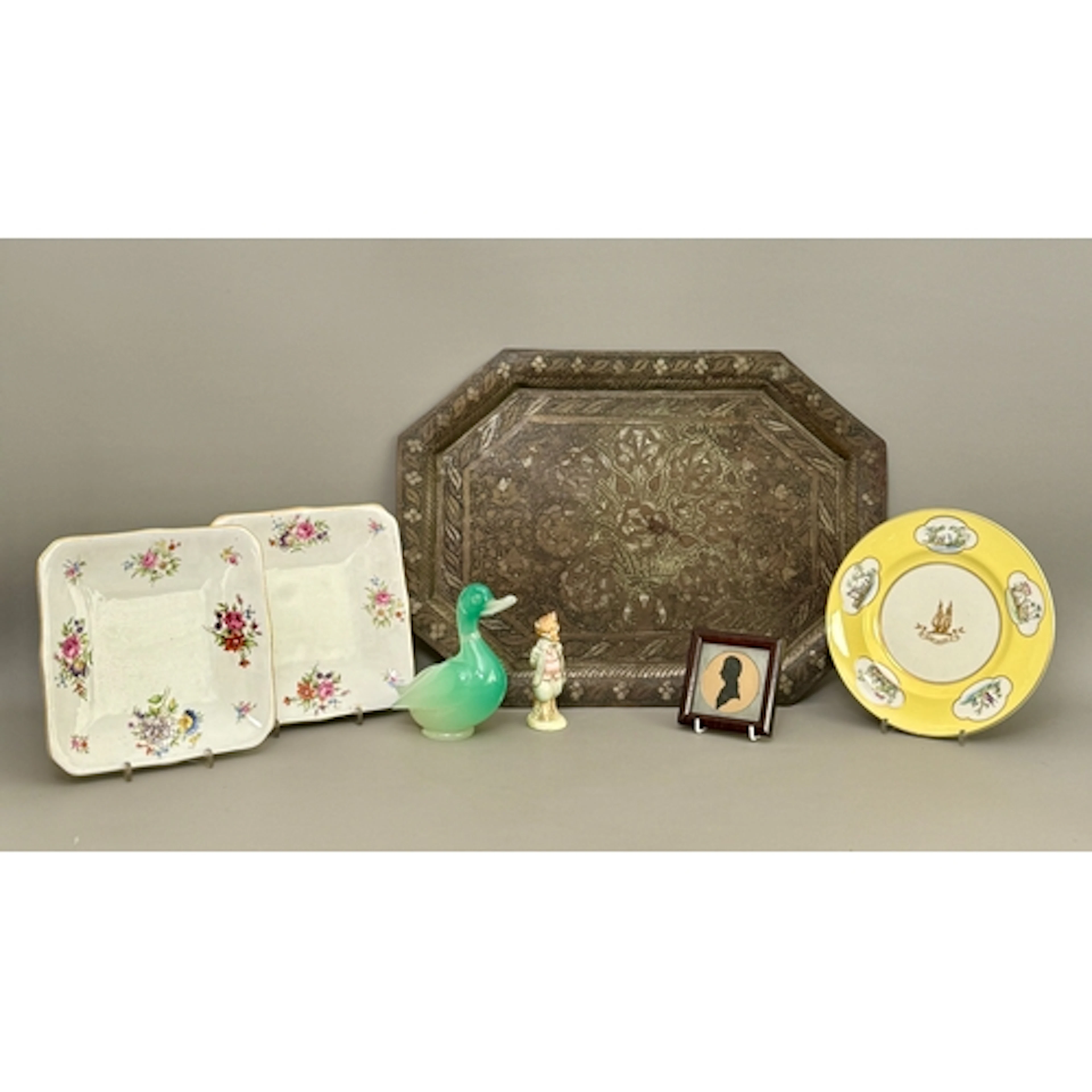 A group of items, comprising - 1. A 19th century portrait s...