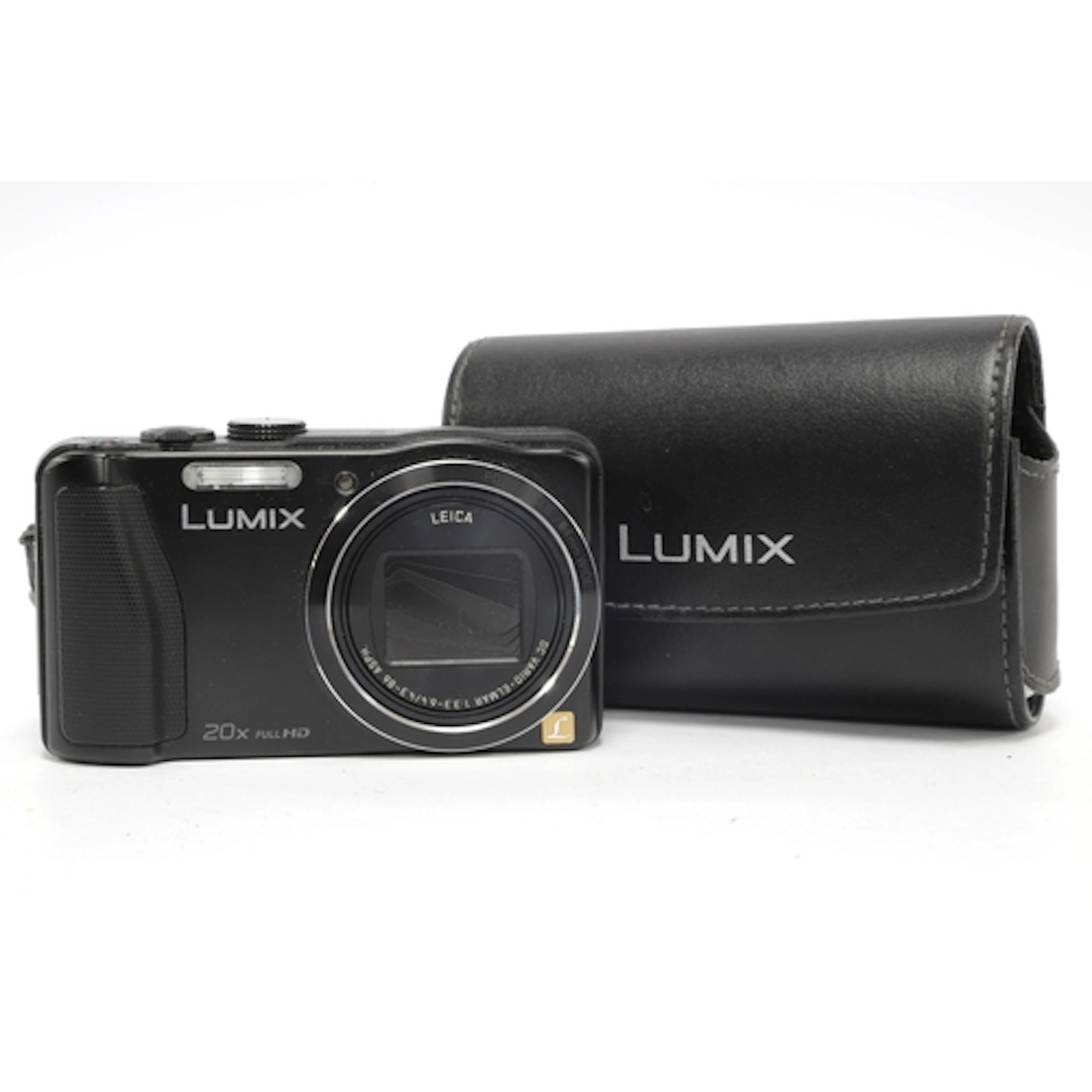 Panasonic Lumix DMC-TZ35 Digital Compact Camera, black, case...