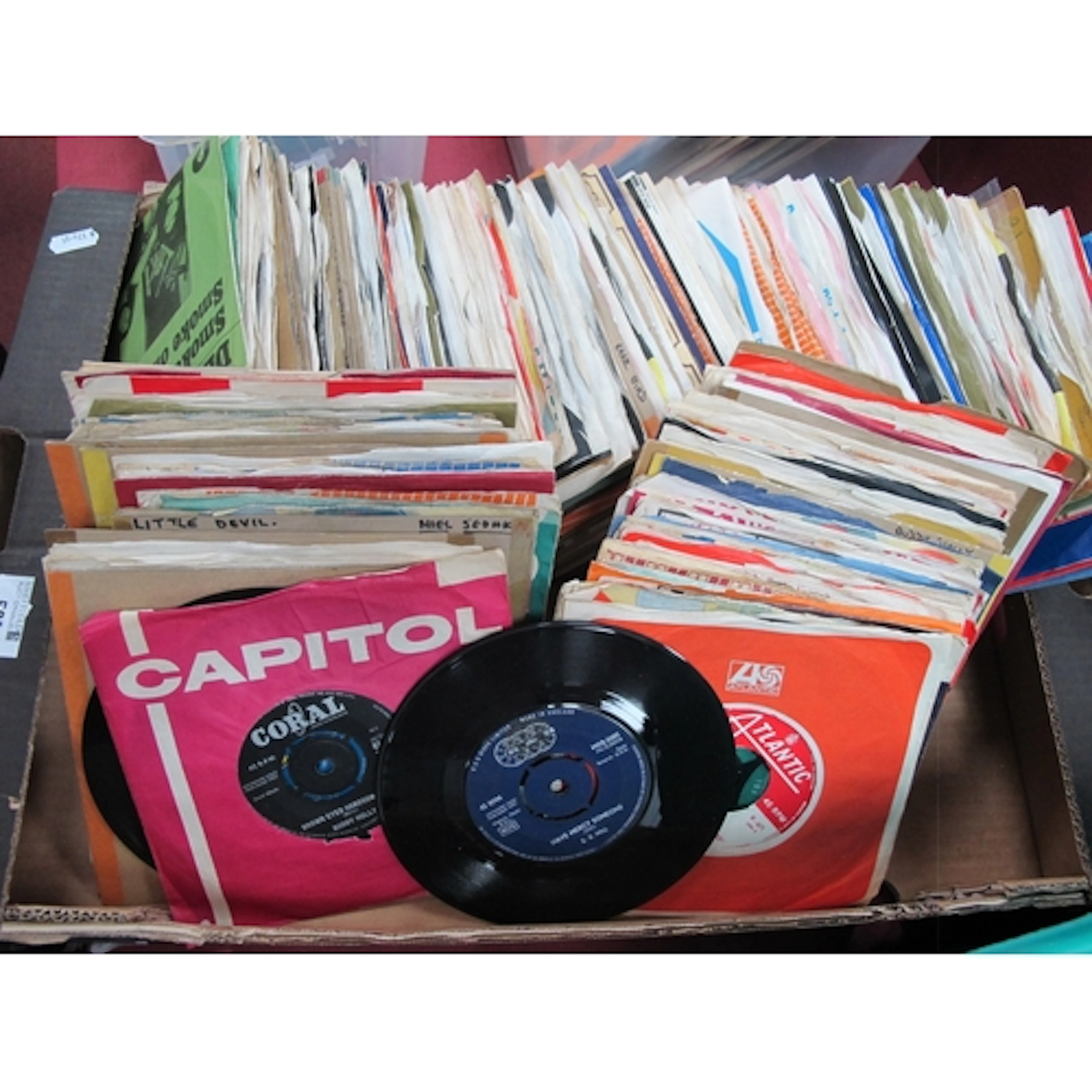 Over 200 7" Singles to include The Who, The Rolling Stones, ...