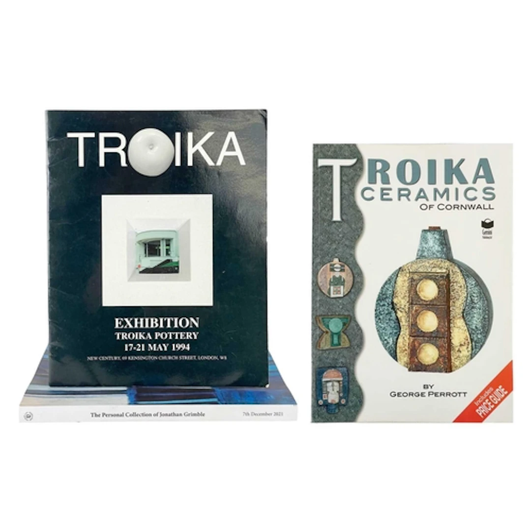 Troika Ceramics of Cornwall, book. By George Perrott, Gemini...