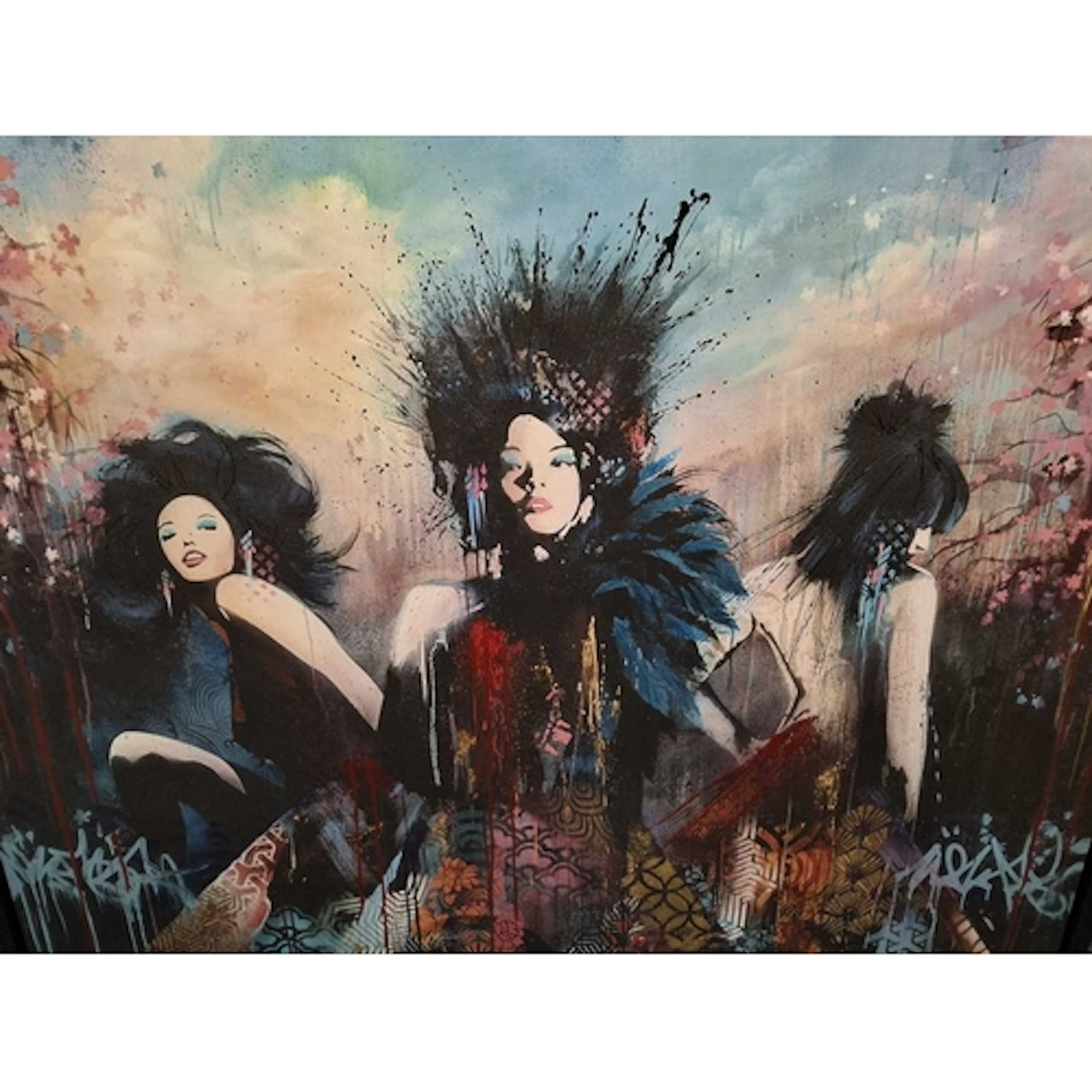 'TRINITY' A LARGE LIMITED EDITION BOX CANVAS, a striking, la...