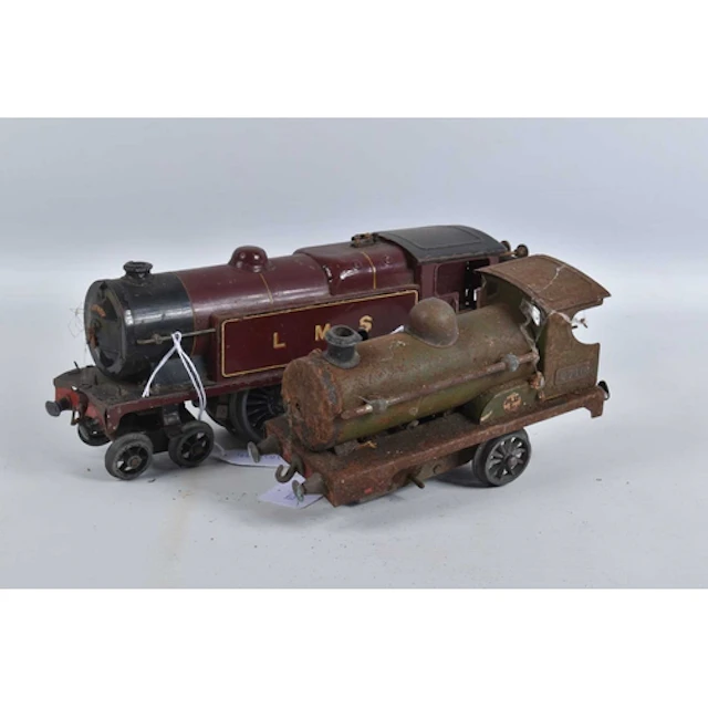 AN UNBOXED HORNBY O GAUGE No.2 SPECIAL 4-4-2 TANK LOCOMOTIVE...