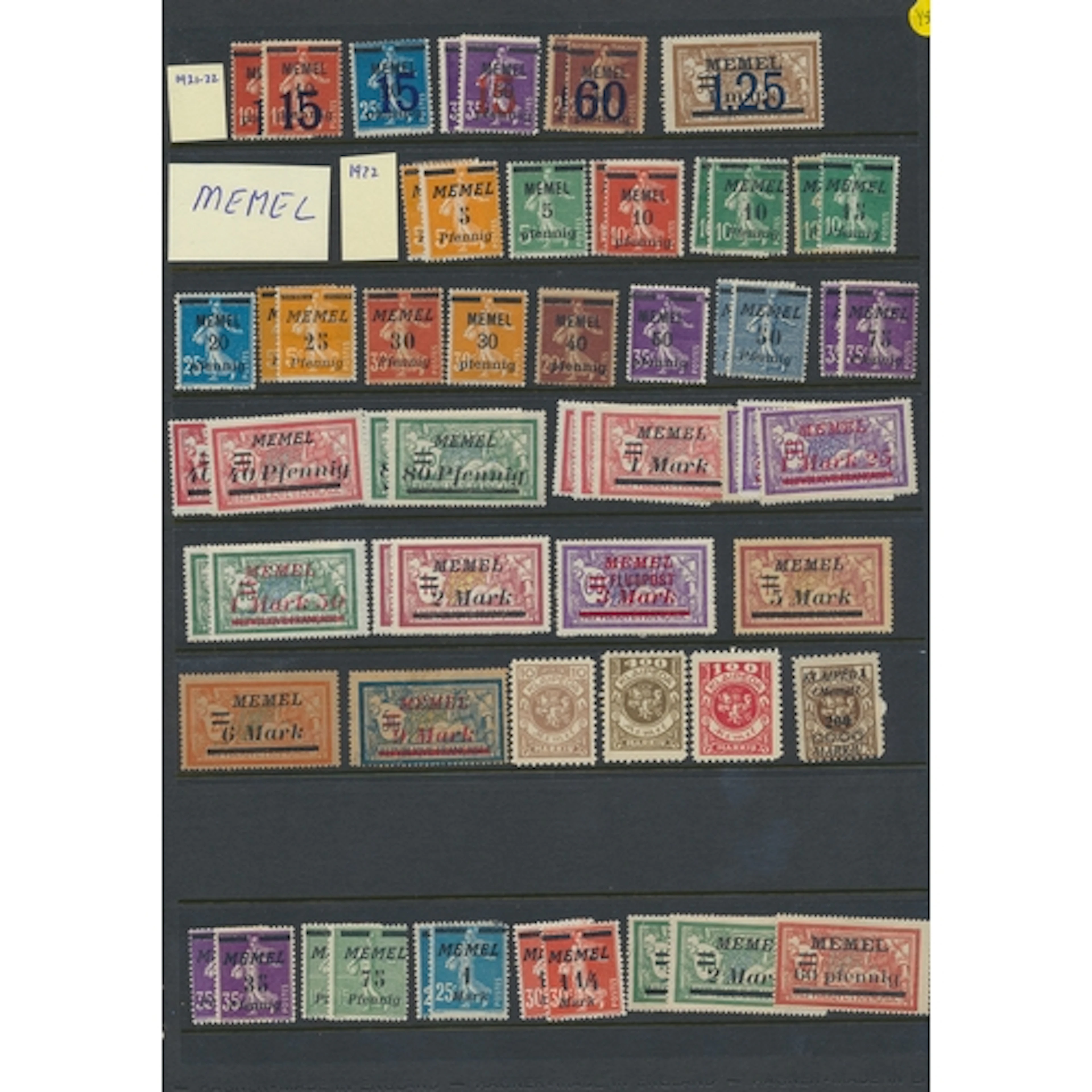 Italian Colonies. M/U, coln on stock leaves incl Eritrea 189...