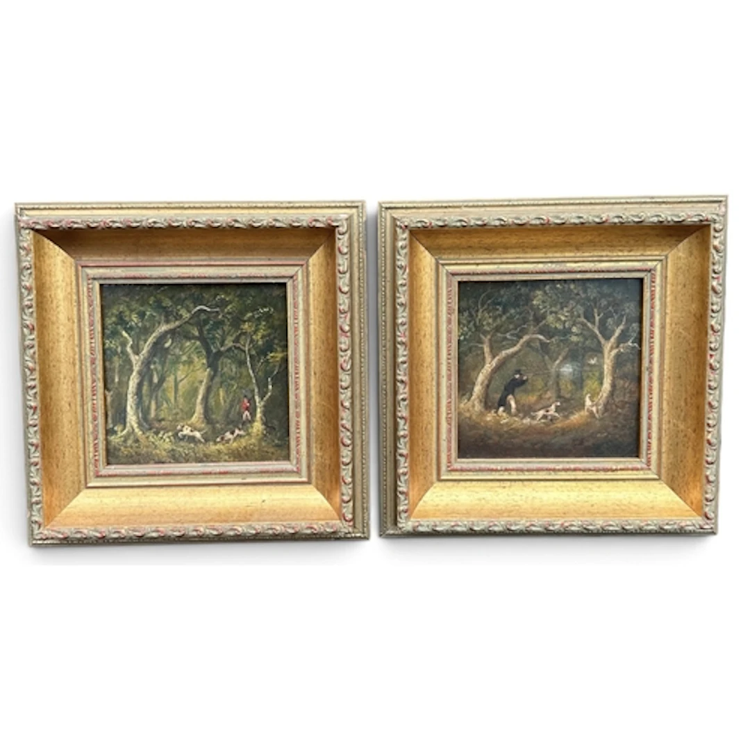20TH CENTURY BRITISH SCHOOL: AN ENGLISH SPORTING SCENE Oil o...