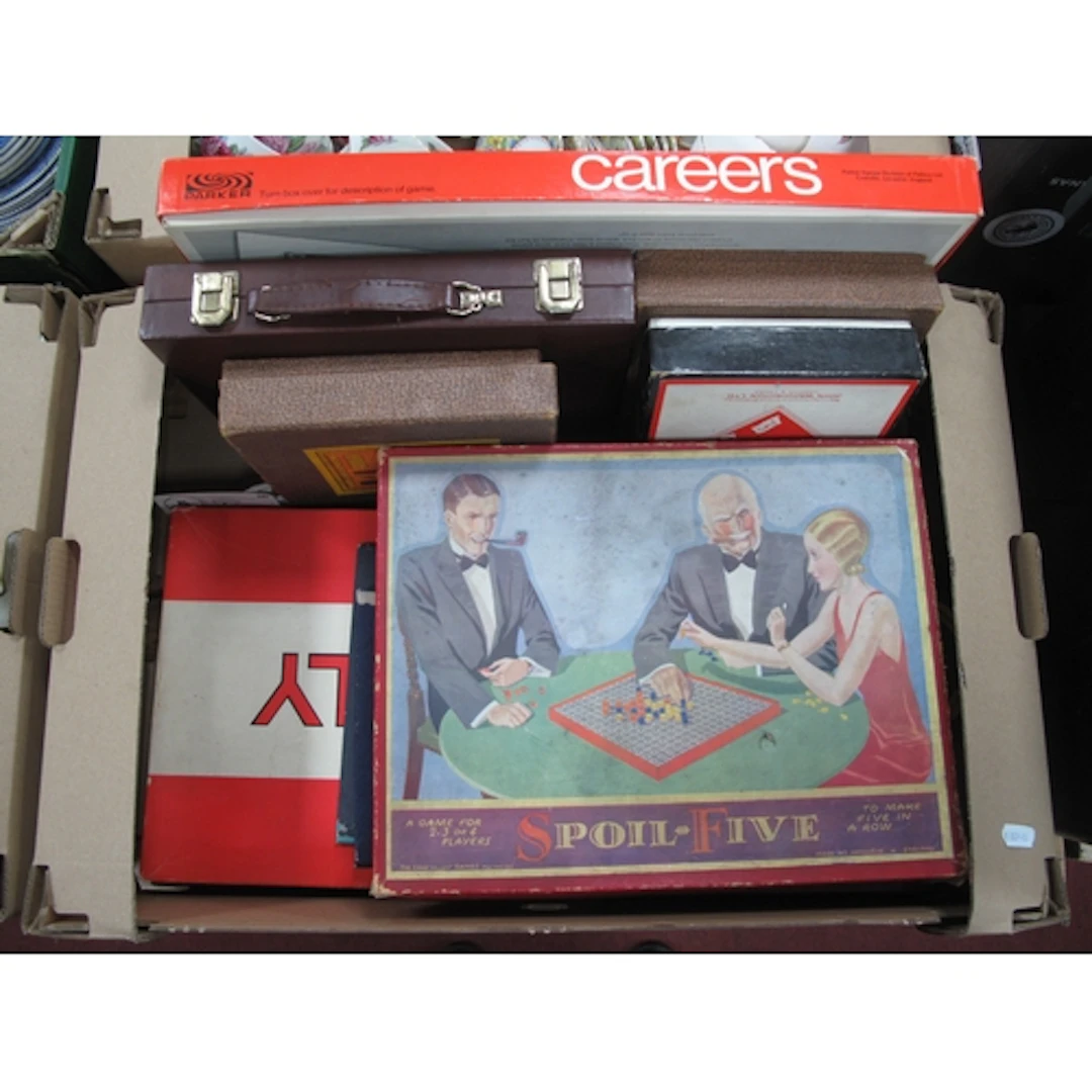 Monopoly, P.M, Careers, Scrabble, Spoil Five, Backgammon plu...