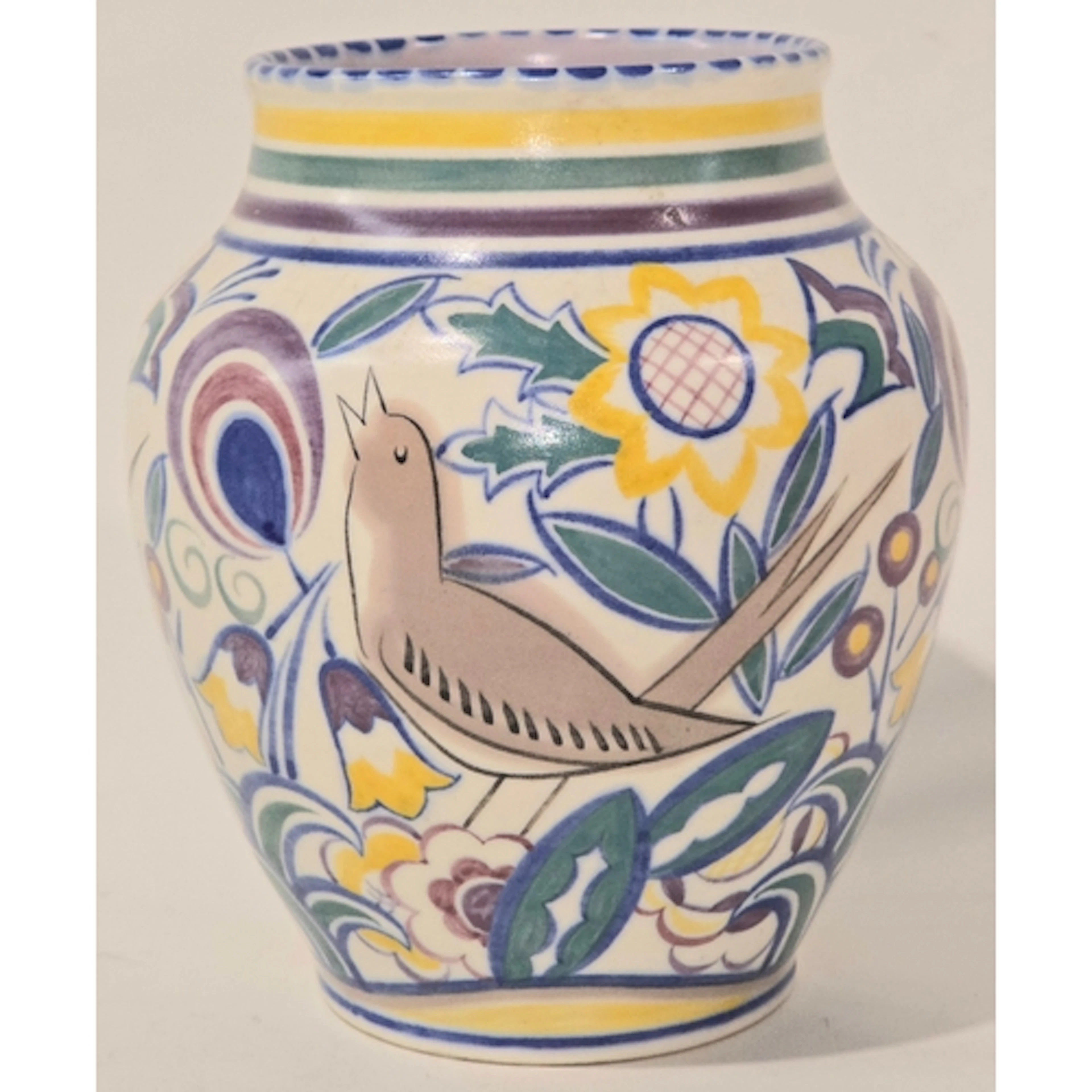 Poole Pottery shape 619 AS decorated by Mariah Heath 1925-19...