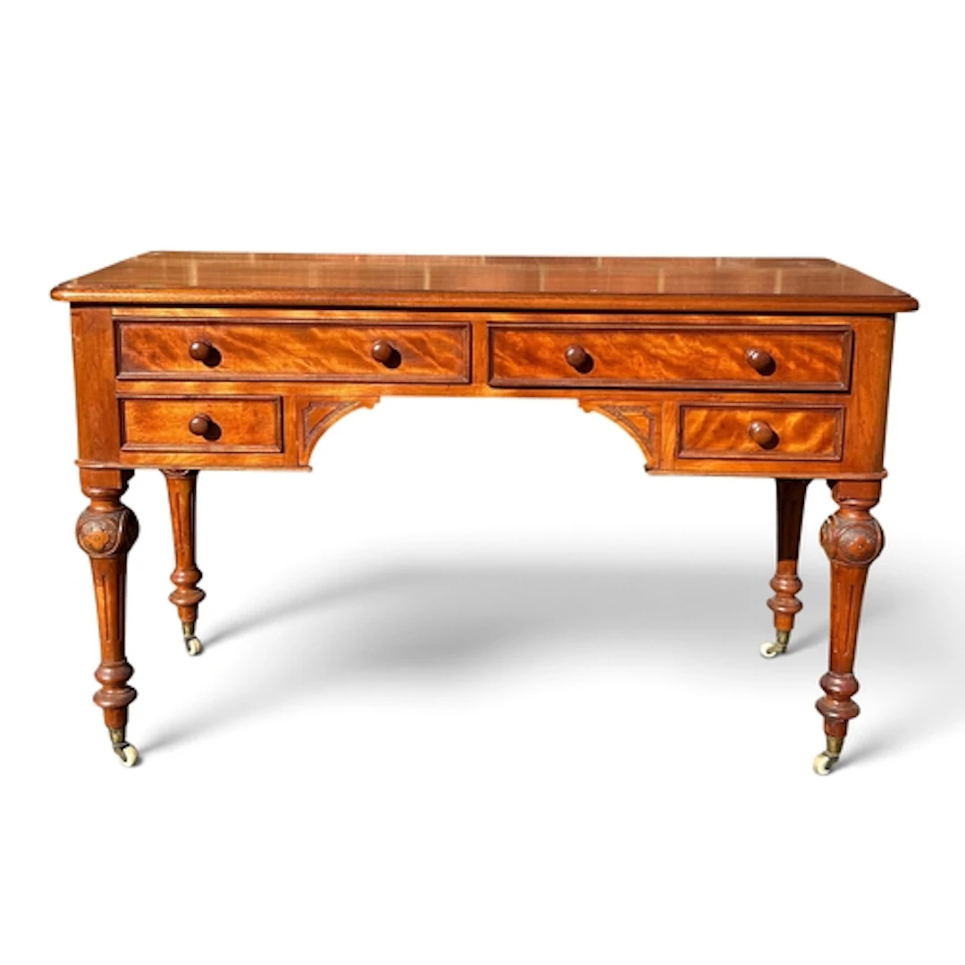 VICTORIAN MAHOGANY 4 DRAWER DESK 74 x 121 x 51cm ...